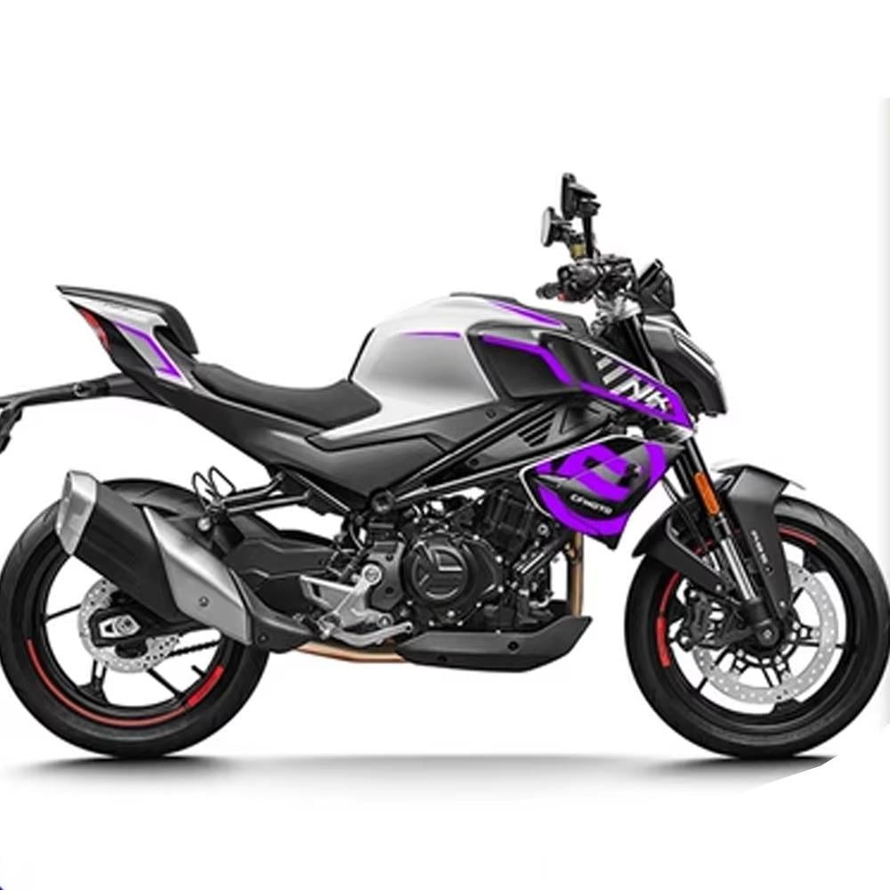 450 NKCFMOTO 450NK Kaplama Özel Tasarım Motosiklet Parçalı Sticker Etiket Modeli Mor Detay