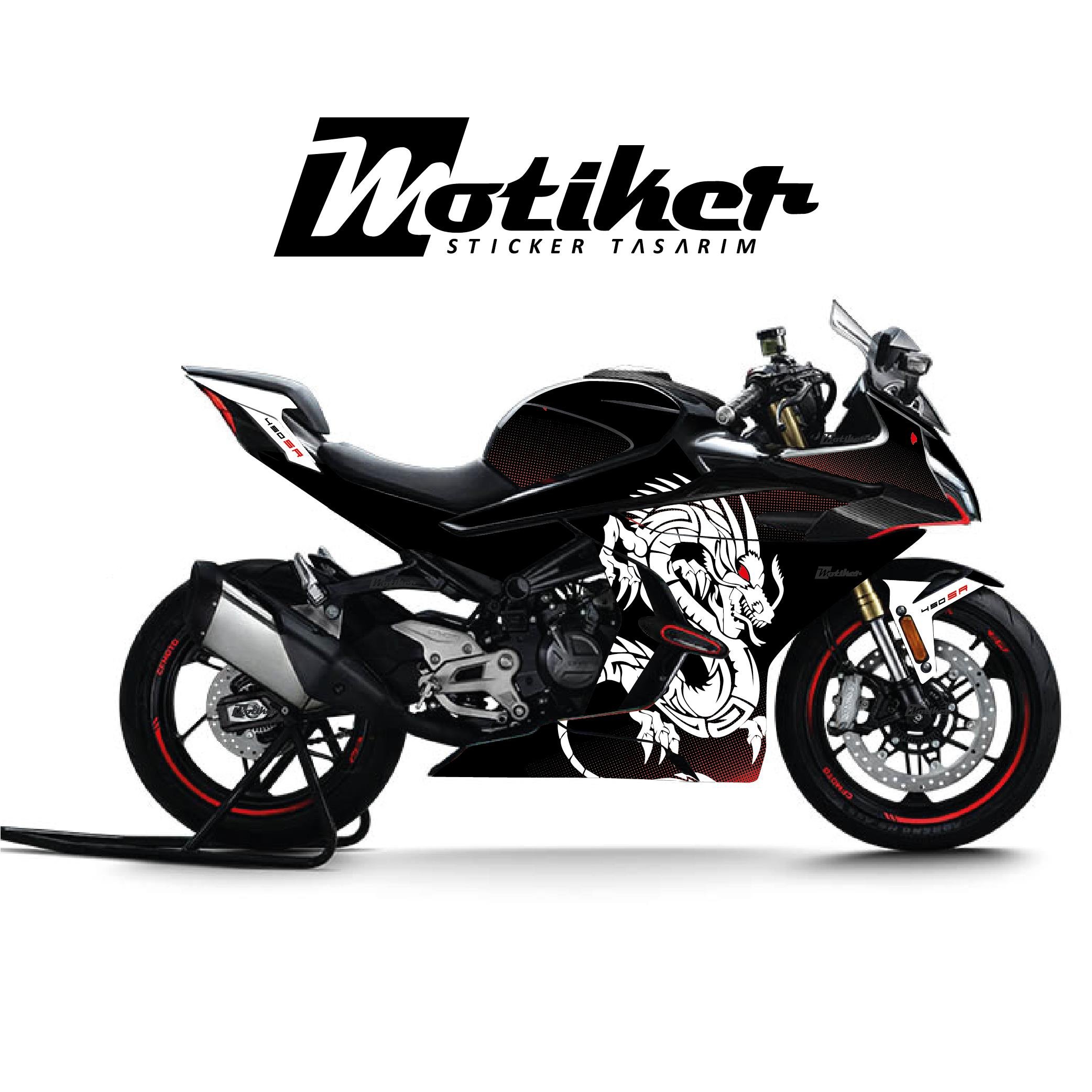 450SRCFMOTO 450SR Dragon Kırmızı Motosiklet Kaplaması