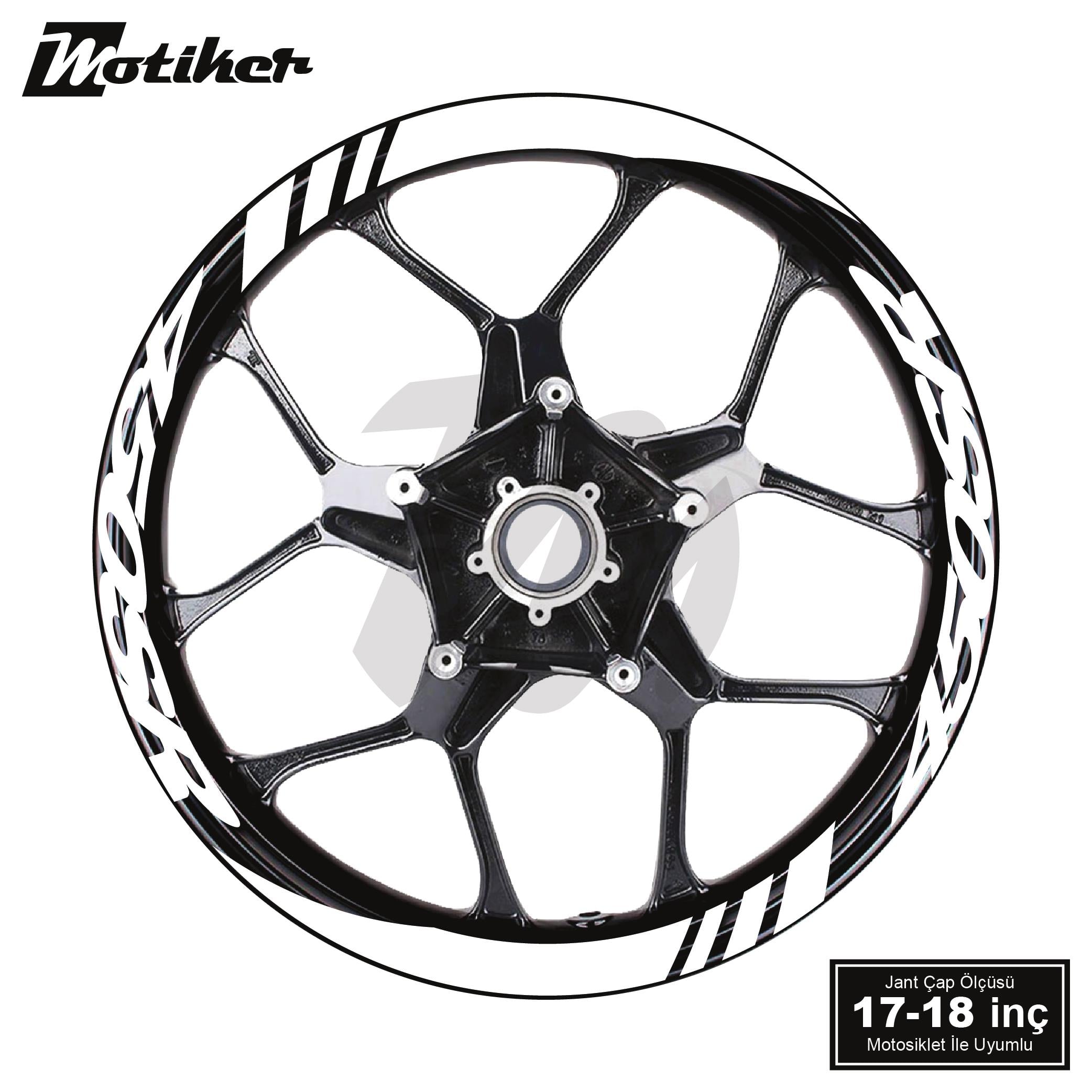 450SRCFMOTO 450SR Geniş Jant Sticker Modeli 16'lı Beyaz