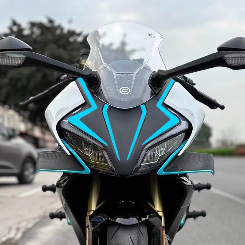 450SRCFMOTO 450SR Sticker Ön Kafa Dörtlü Etiket Modeli Turkuaz