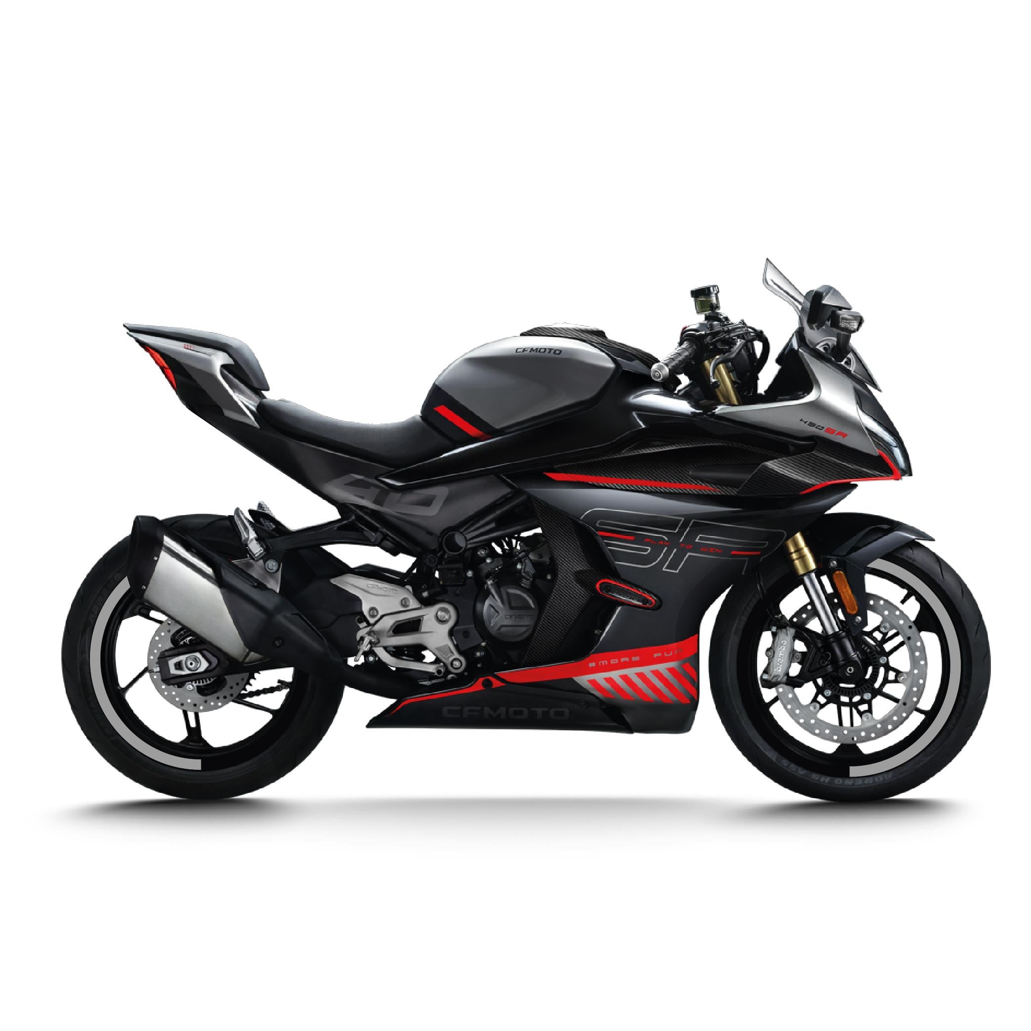 450SRCFMOTO 450SR Yarım Jant Kaplama Sticker Etiket Modeli Metalik Gri