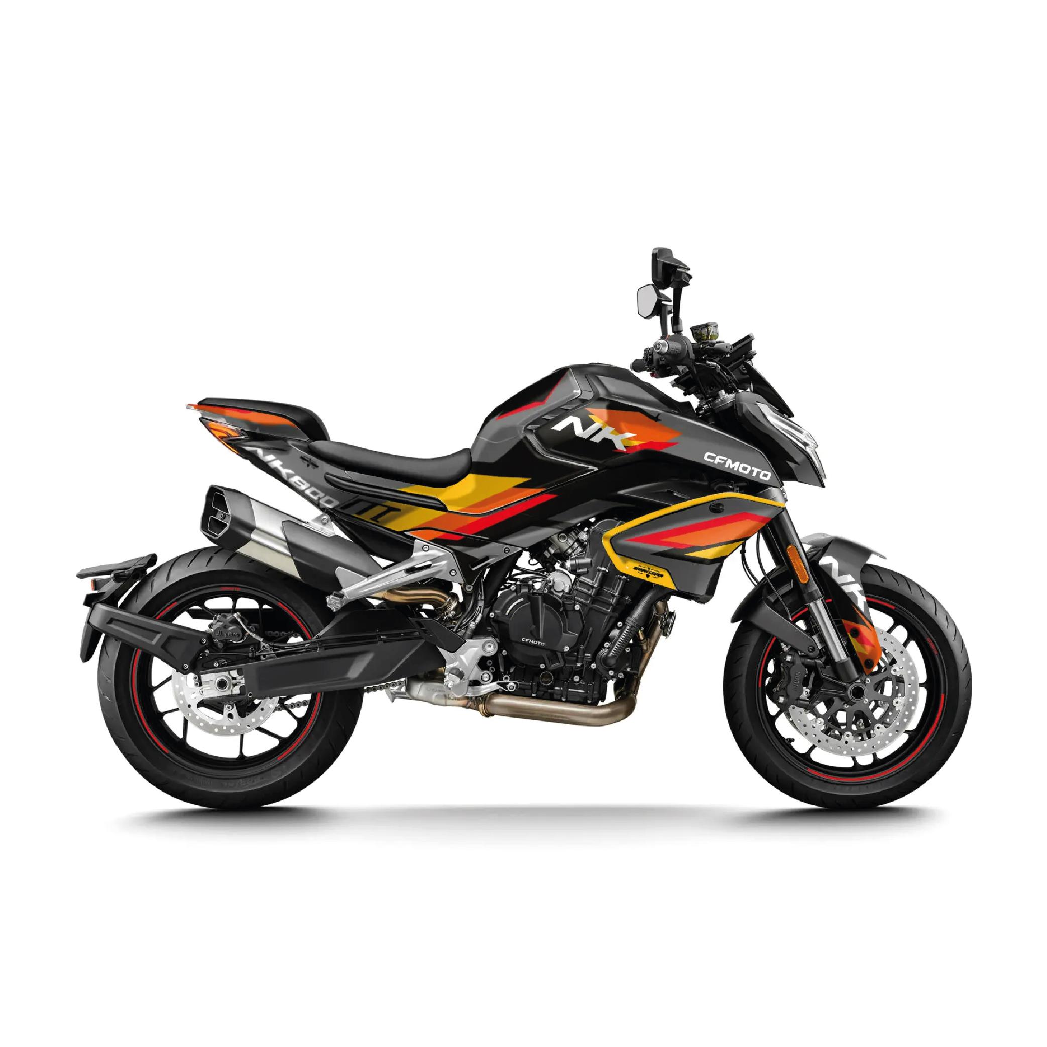 800NKCFMOTO 800NK Orange Bull Tasarım Motosiklet Kaplama Sticker Etiket Modeli