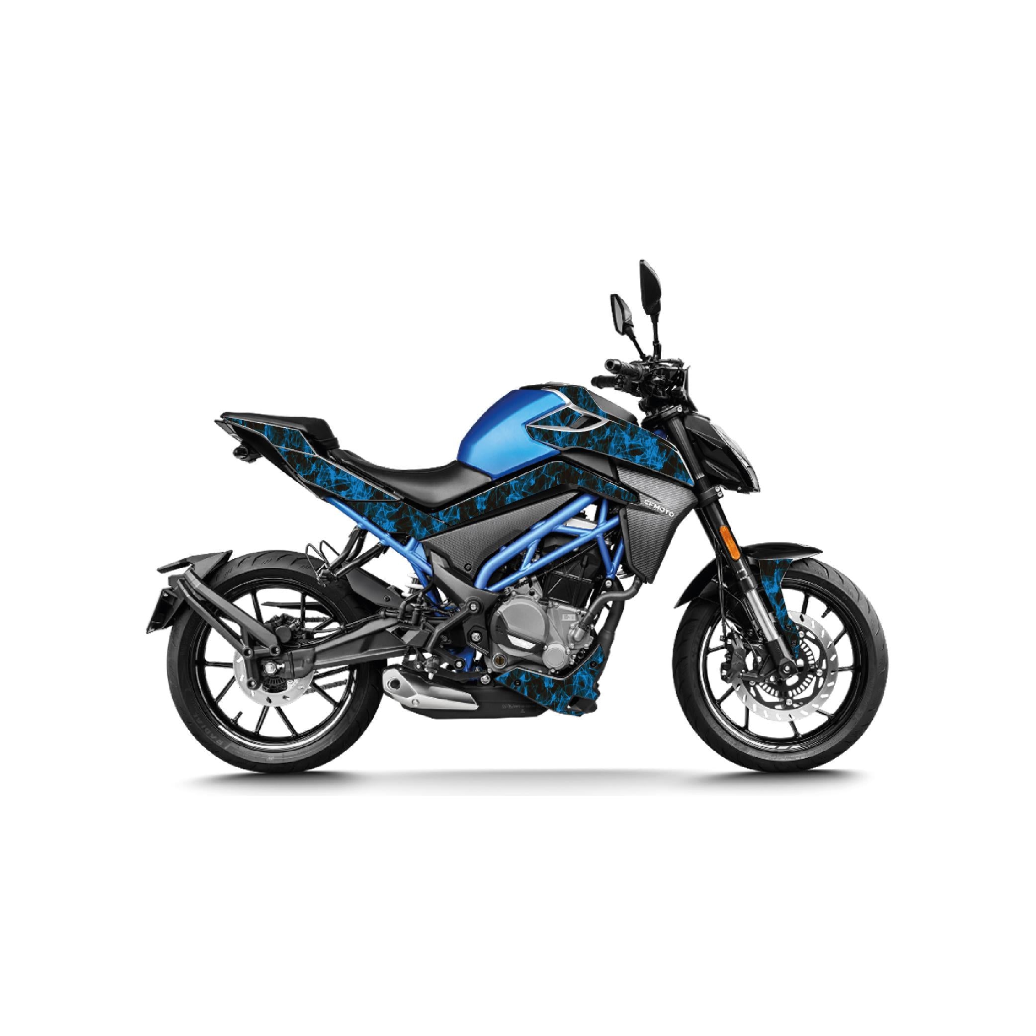 250 NKCFMOTO NK250 2023-2025 Full Sticker Set Duman Mavi Kaplama