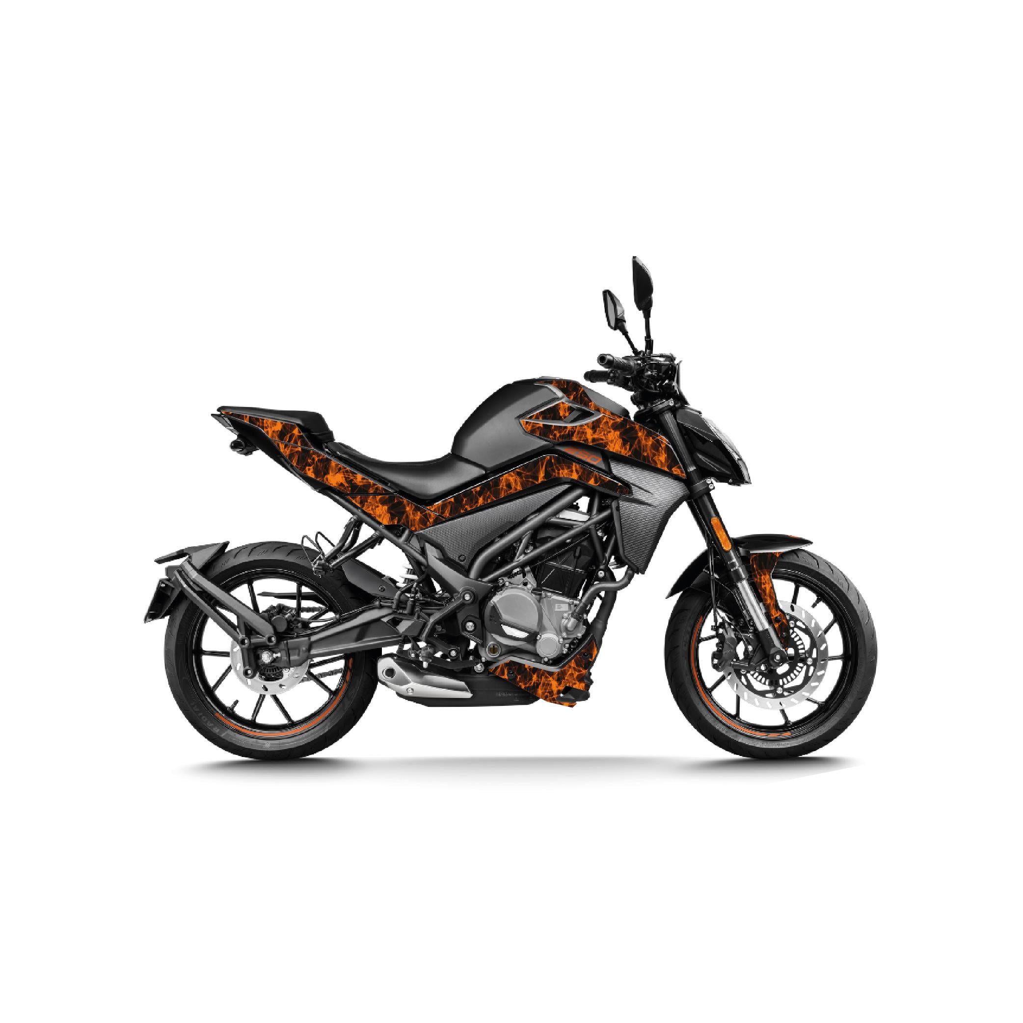 250 NKCFMOTO NK250 2023-2025 Full Sticker Set Duman Turuncu Kaplama