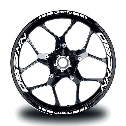 CFMOTO NK250 Jant Sticker İç & Dış Takım Etiket Modeli Gri - Beyaz