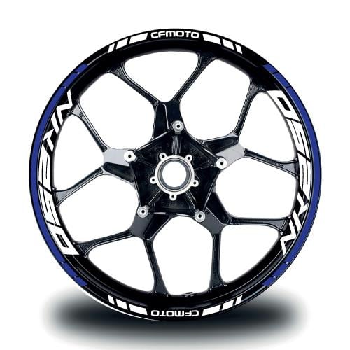 CFMOTO NK250 Jant Sticker İç & Dış Takım Etiket Modeli Lacivert - Beyaz