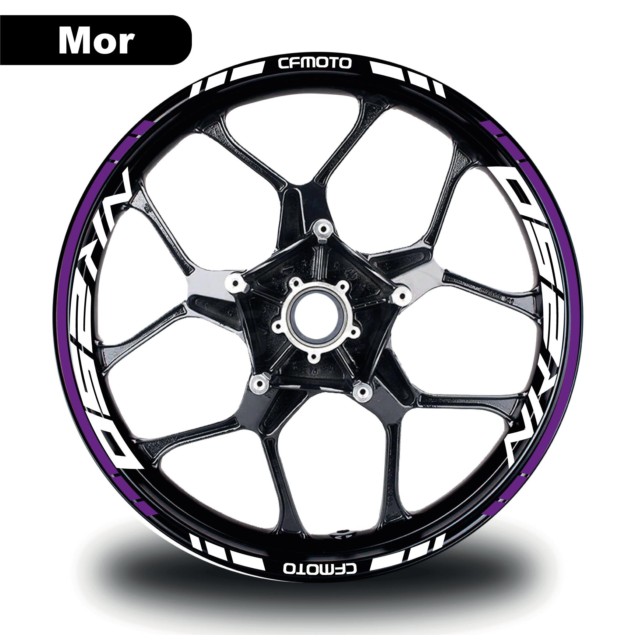 250 NKCFMOTO NK250 Jant Sticker İç & Dış Takım Etiket Modeli Mor