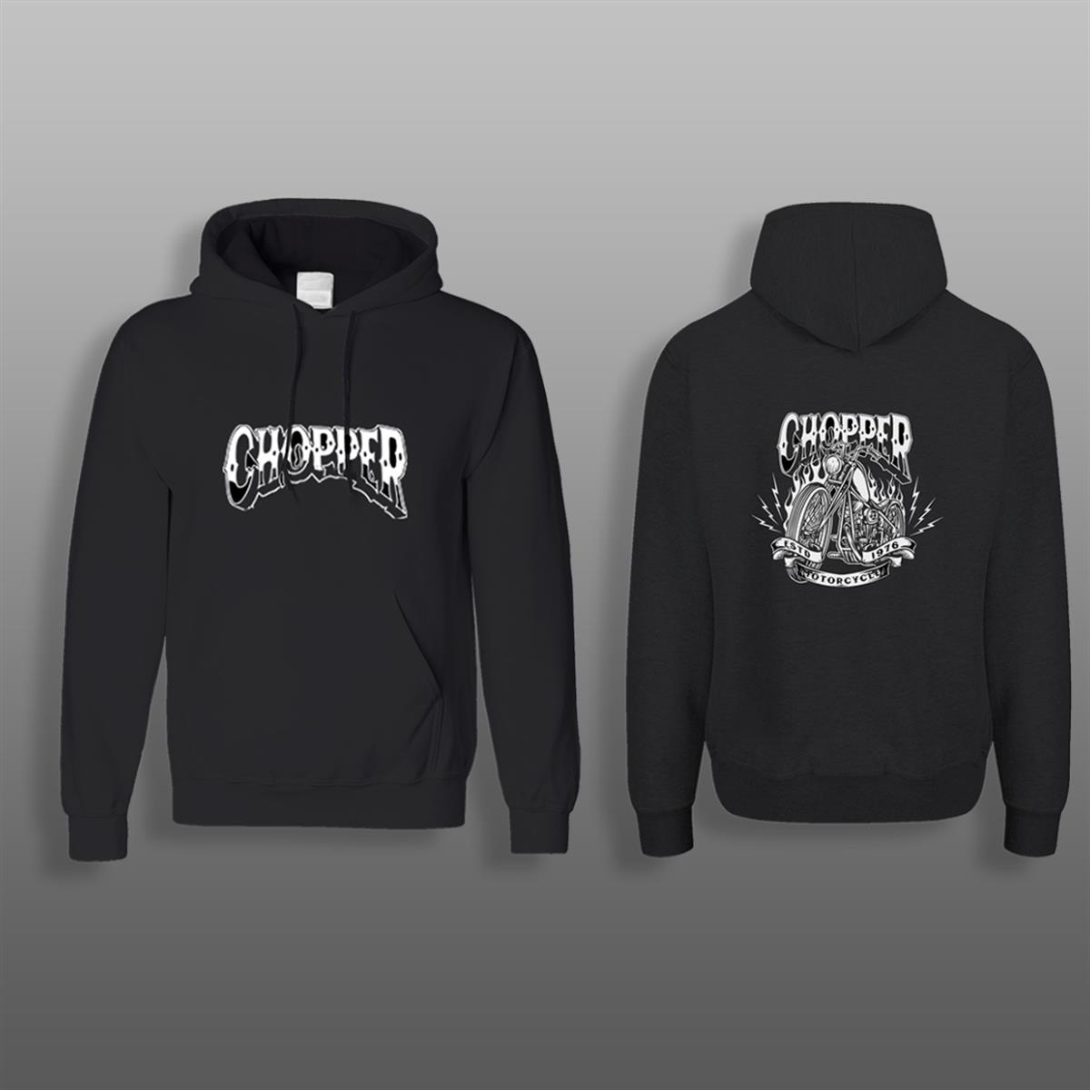 Chopper Siyah Sweatshirt Modeli 