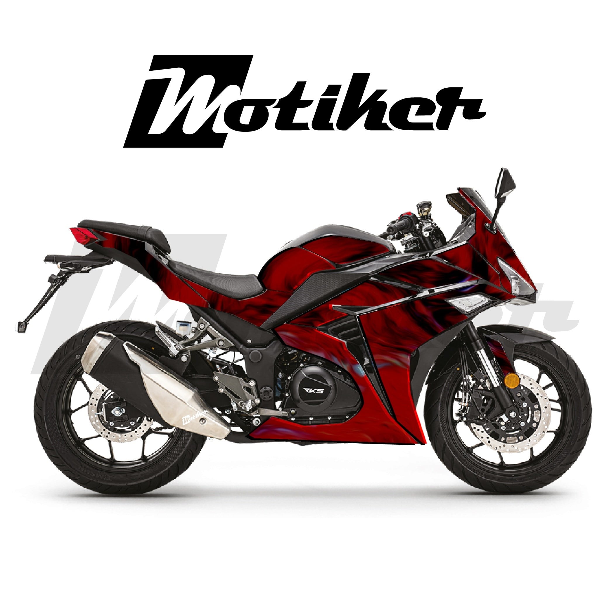 RKS R250 Parçalı Kaplama Sticker Etiket Modeli Akışkan Doku Desen 7 (MTK9368)