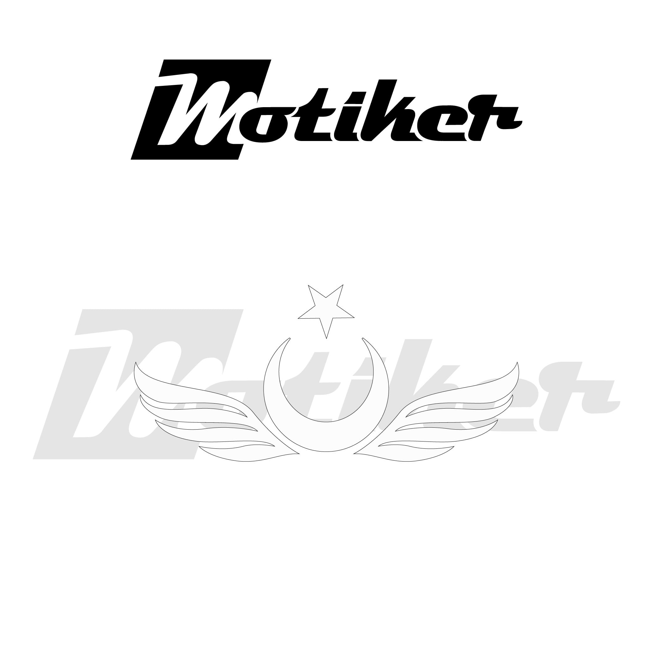 Ay Yıldız Rekleftif Kanat Tasarımı Sticker Etiket Modeli 2