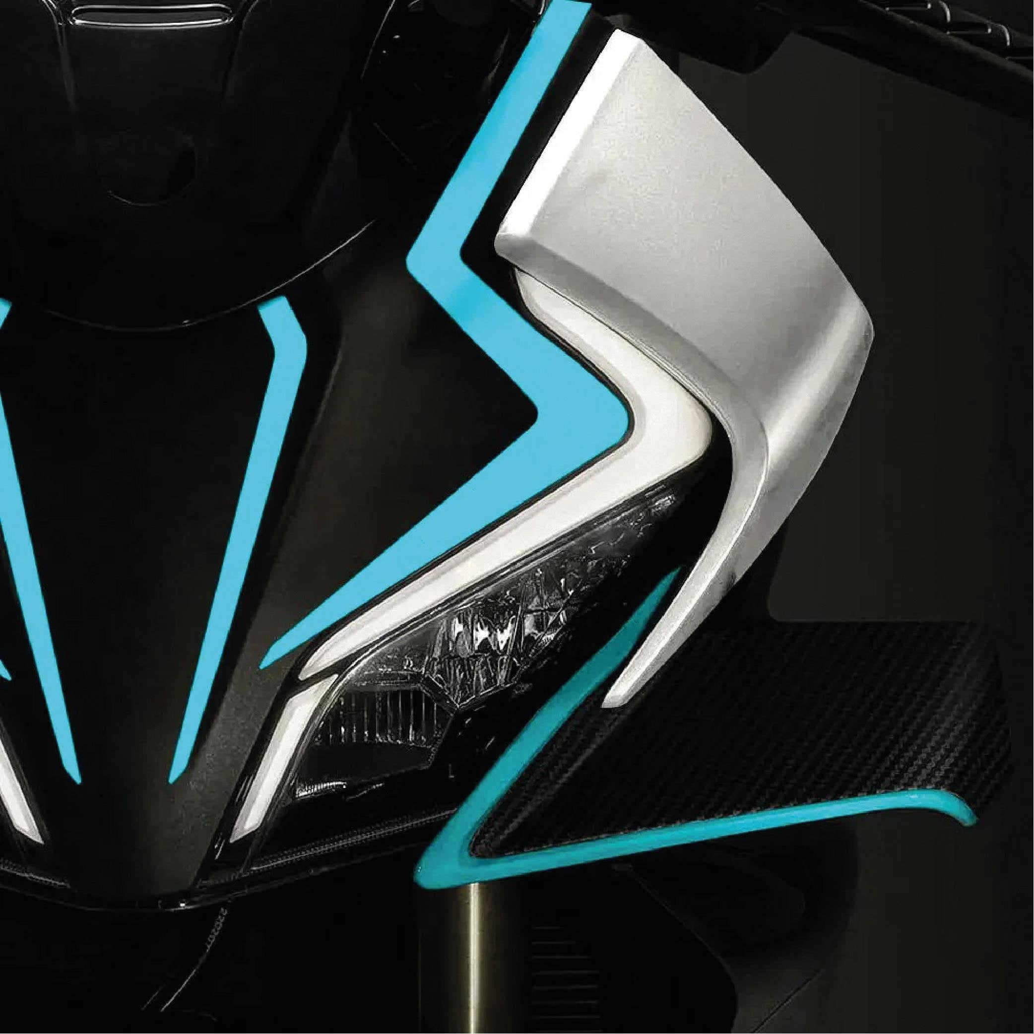 CFMOTO 450SR Sticker Ön Kafa Dörtlü Etiket Modeli 