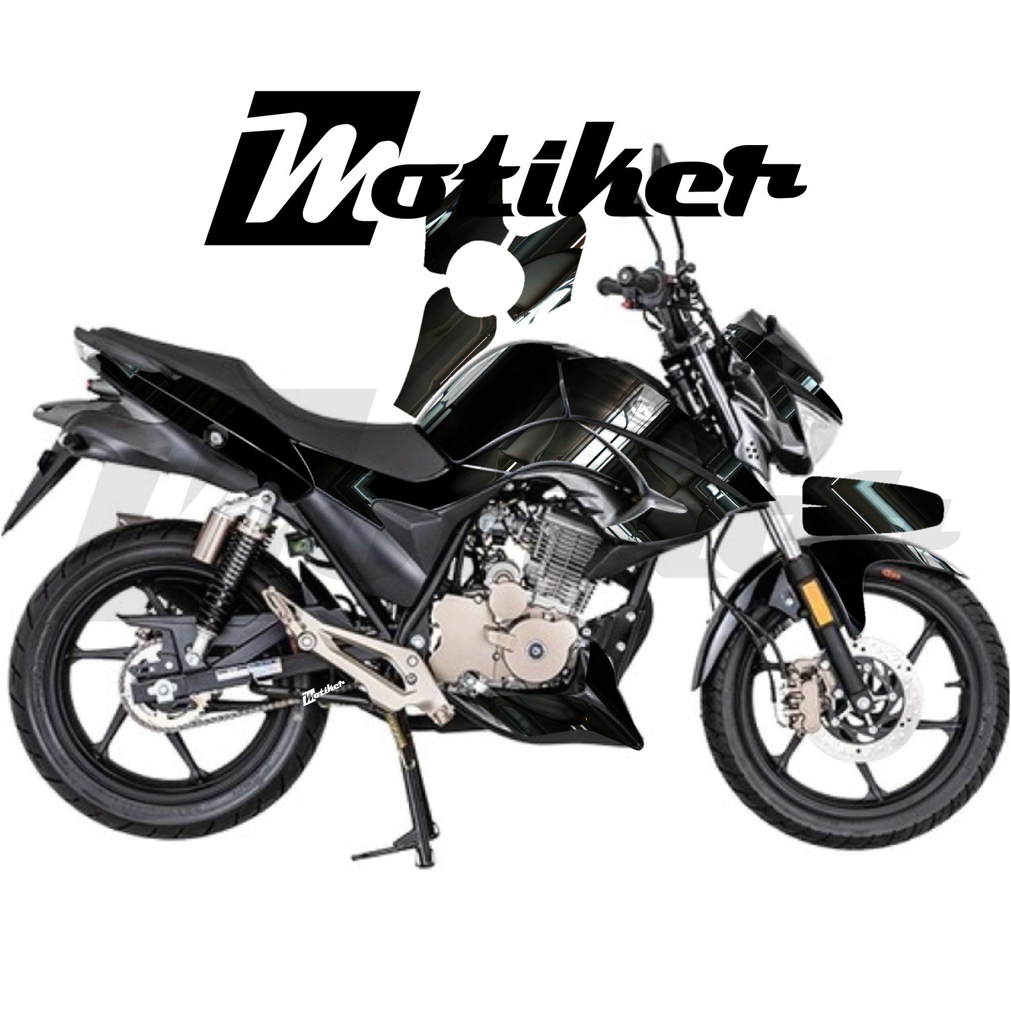 Mondial Drift L Parçalı Kaplama Sticker Etiket Modeli Metalik Ok Desen 10 (MTK9371)