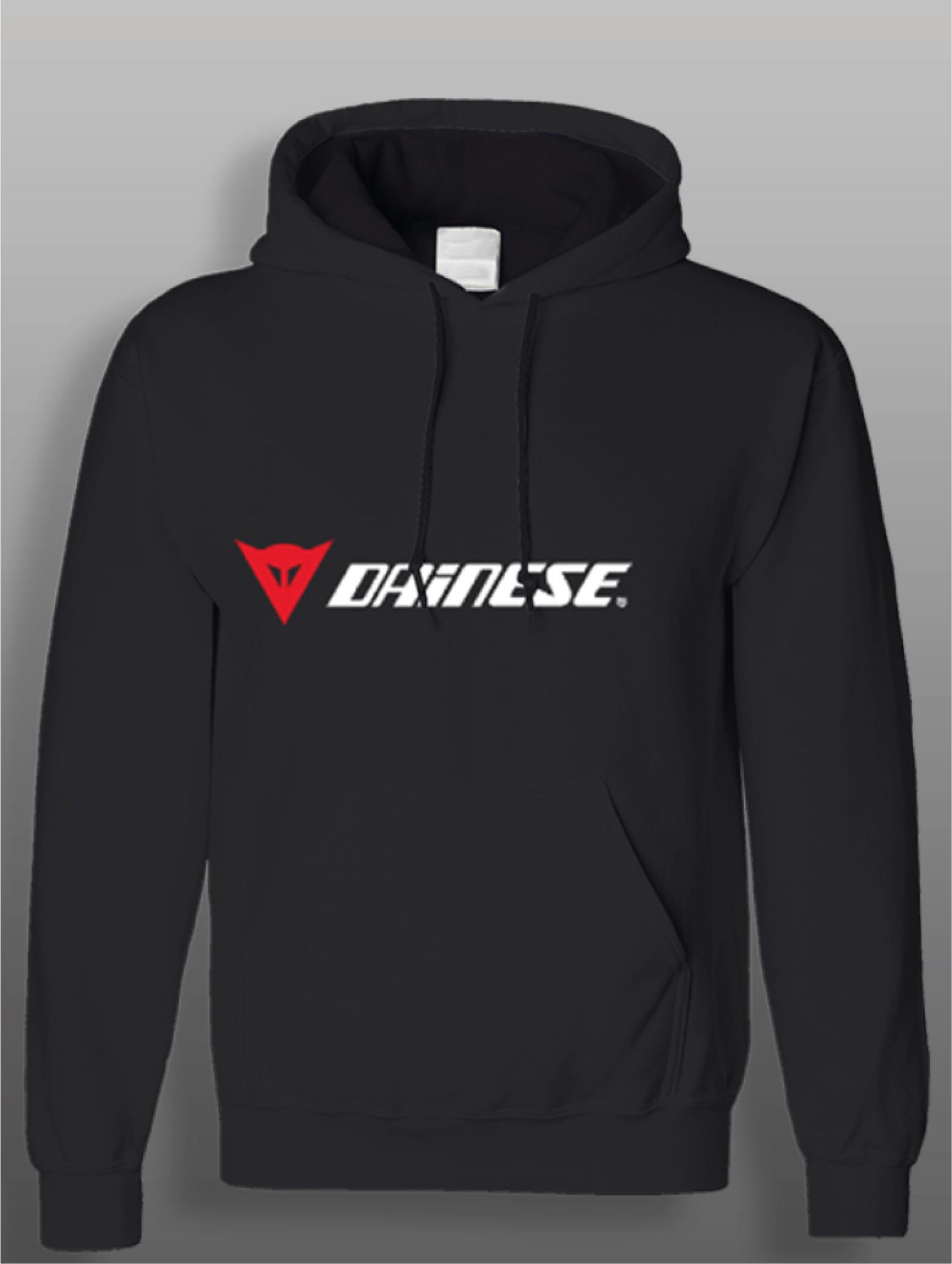 SweatshirtDainese Logo Motorcu Sweatshirt Modeli Siyah
