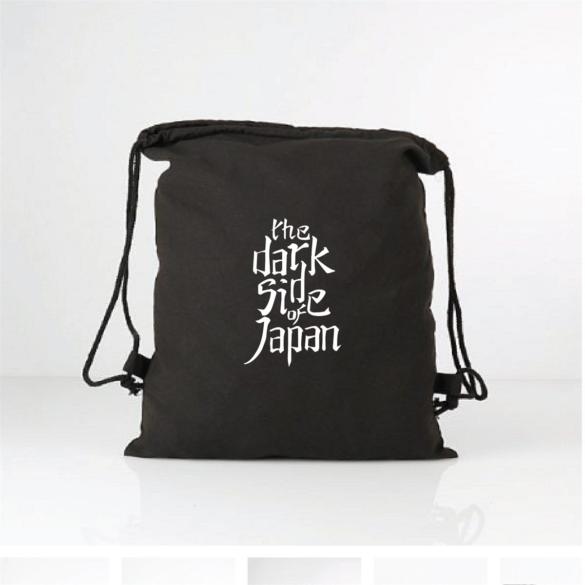 DarkSideJapon Dikey Yazı Baskılı Bez Çanta