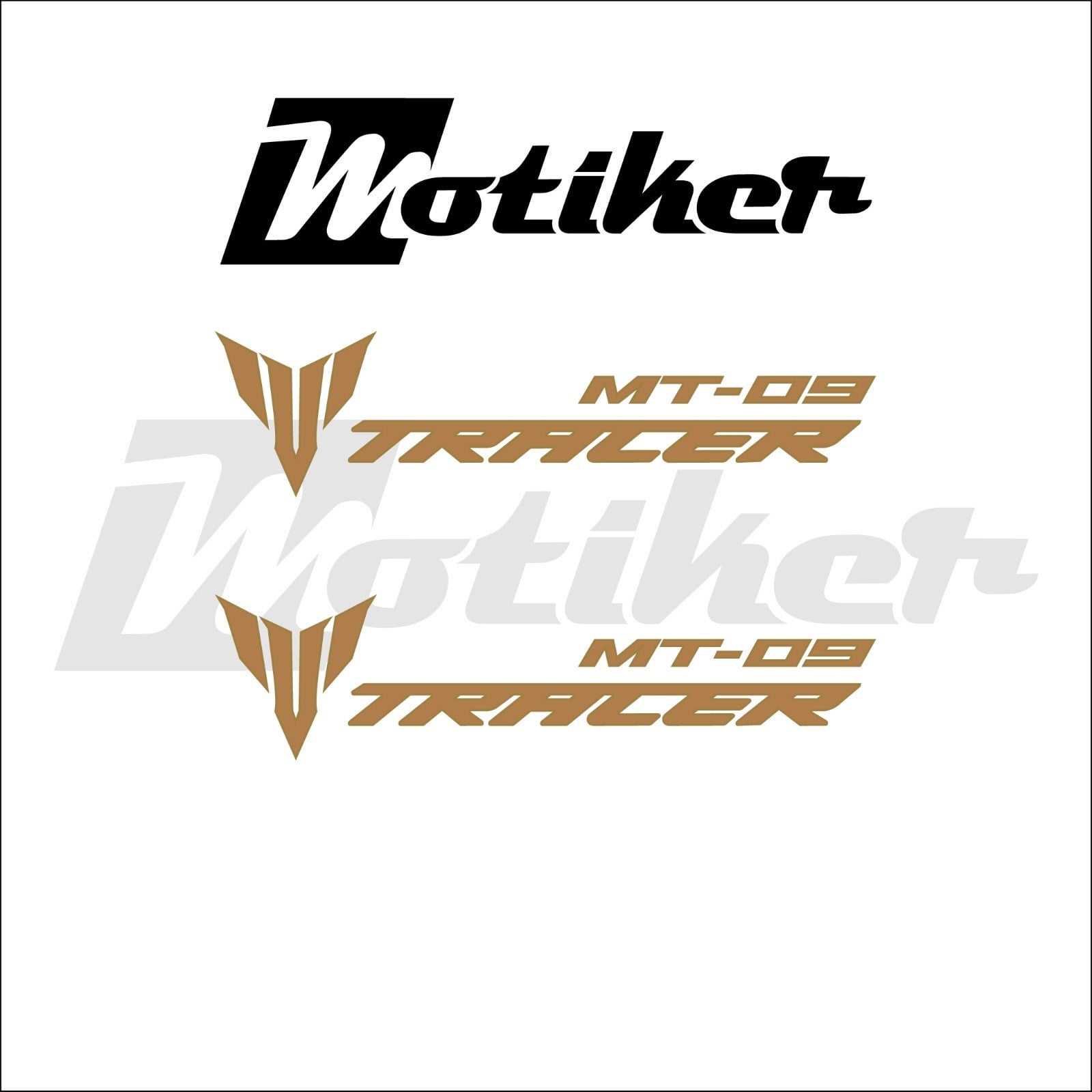 Yamaha MT-09 Tracer Yan Grenaj Orjinal Tasarım Özel Renk Sticker Etiket Modeli