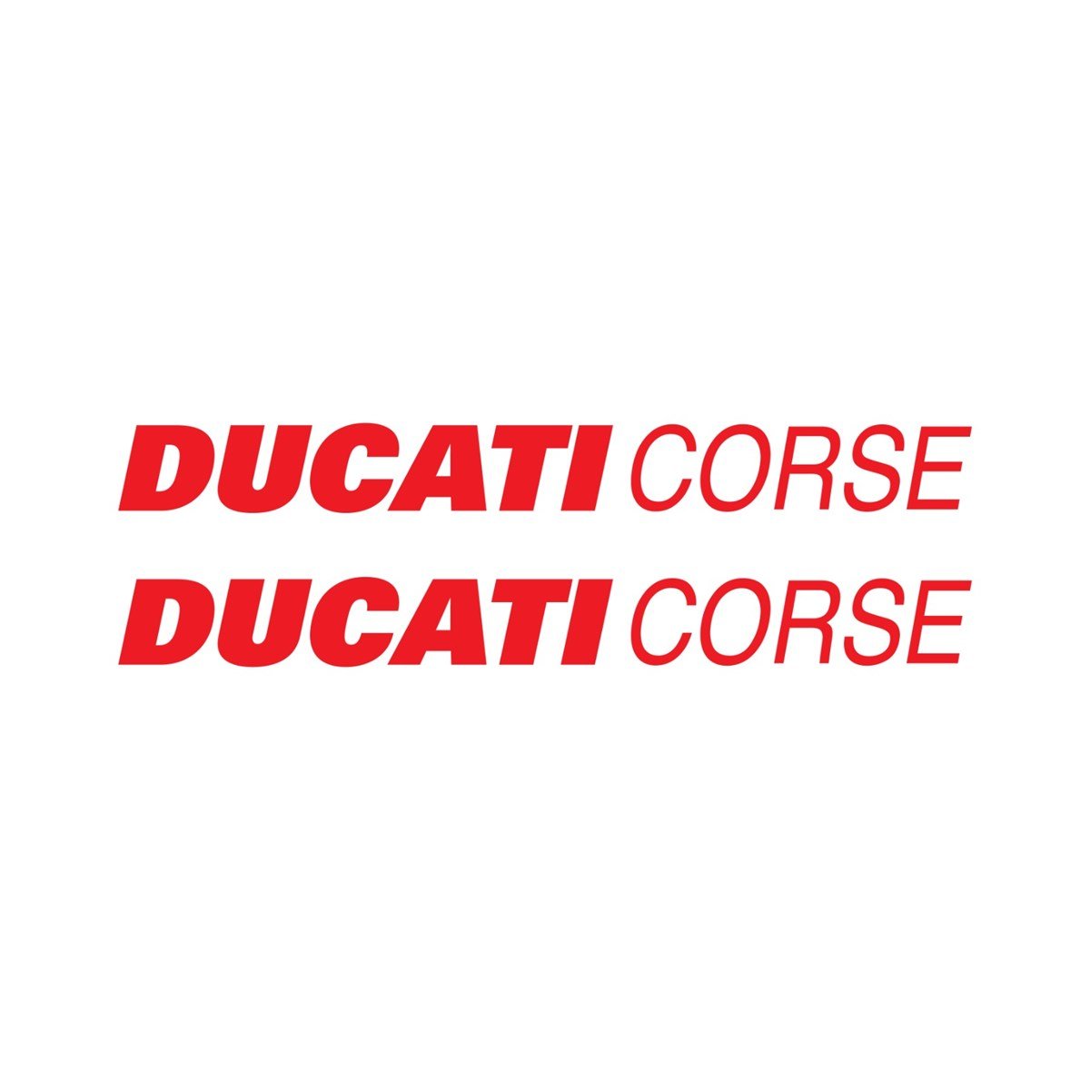 Ducati Corse Yazılı Renkli Sticker Etiket Modeli