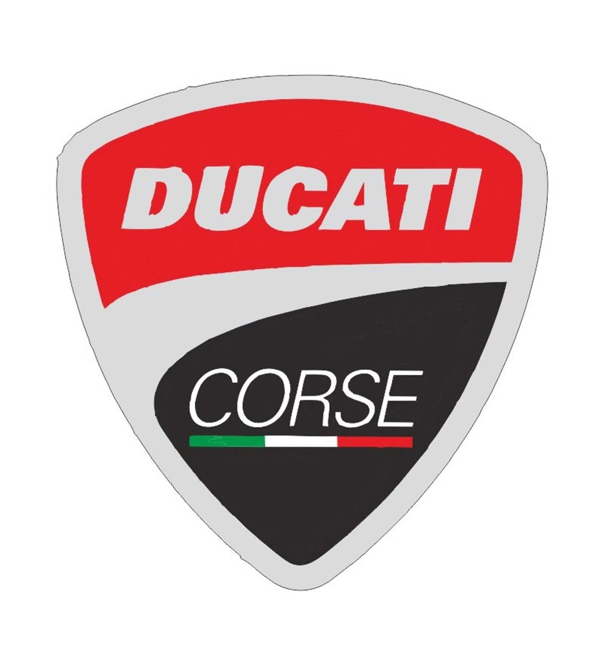 Ducati Yazılı Renkli Mini Sticker Etiket Modeli