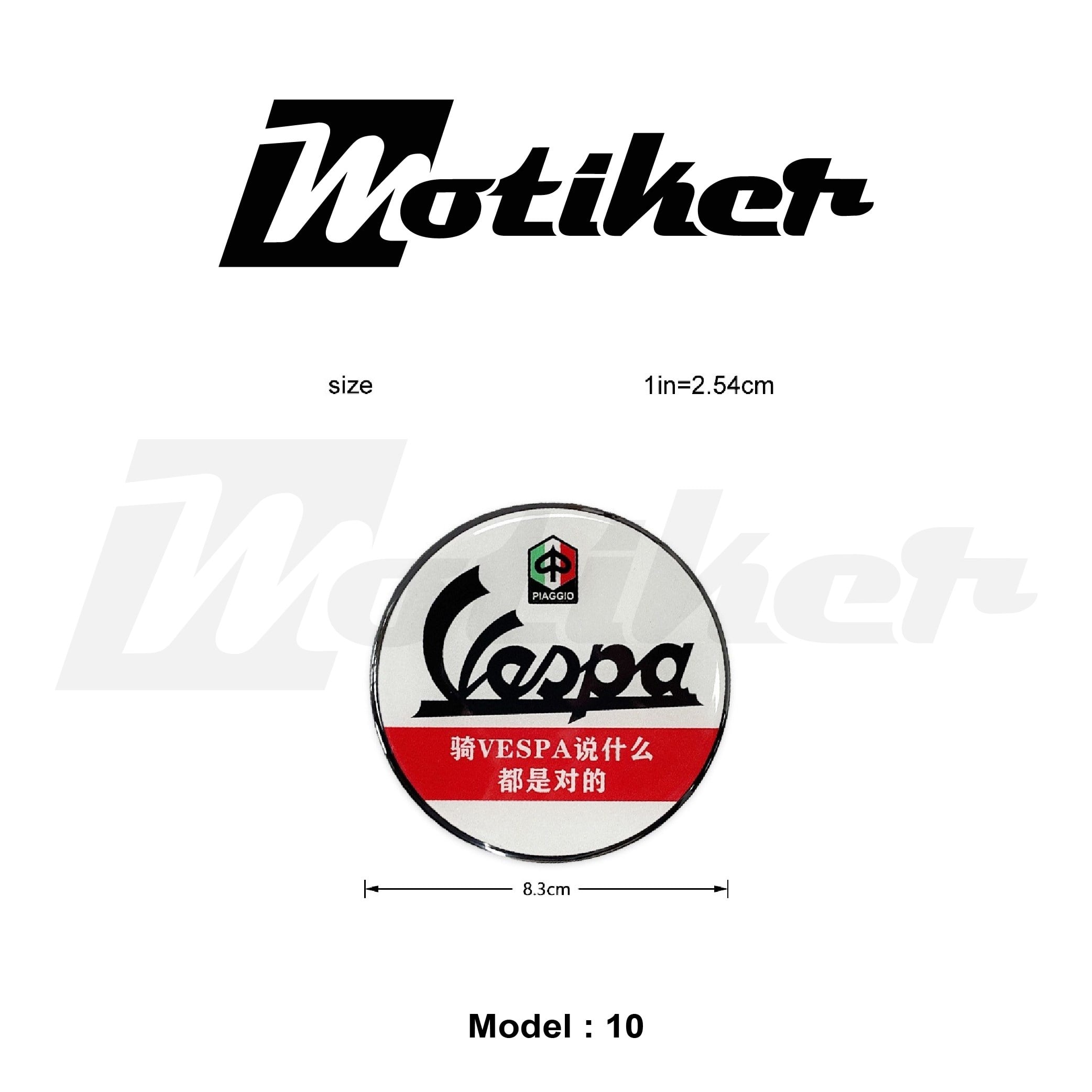 Piaggio Vesapa Damla Sticker Tasarım Model 10