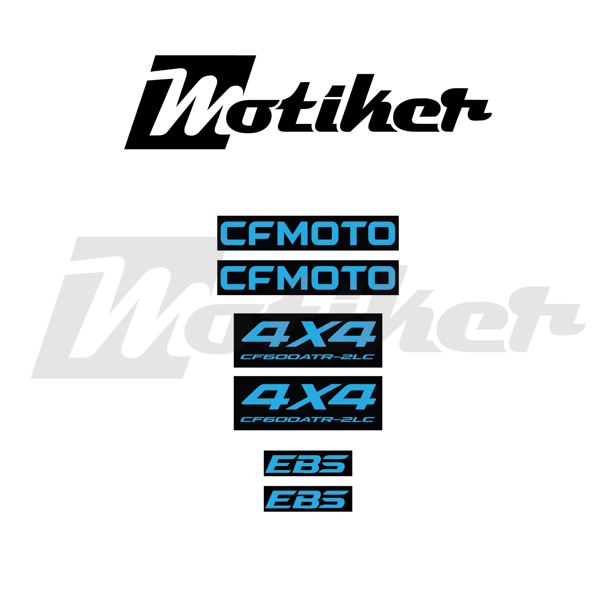 CFORCE Atv 600ATR-2LC Orijinal Sticker Etiket Modeli 