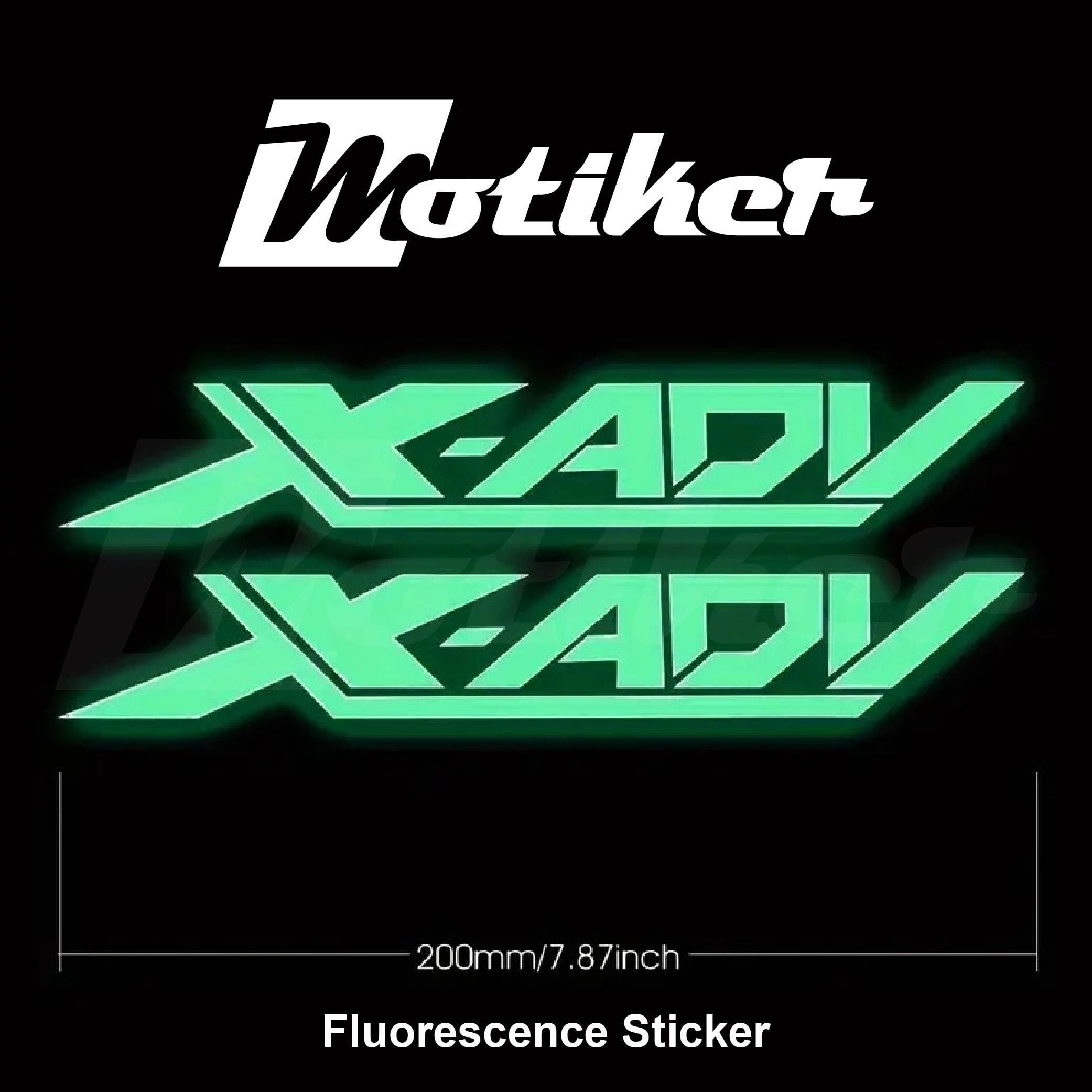 Honda X-ADV Yazılı Fluorescence Folyo Tasarımlı Sticker Etiket Modeli