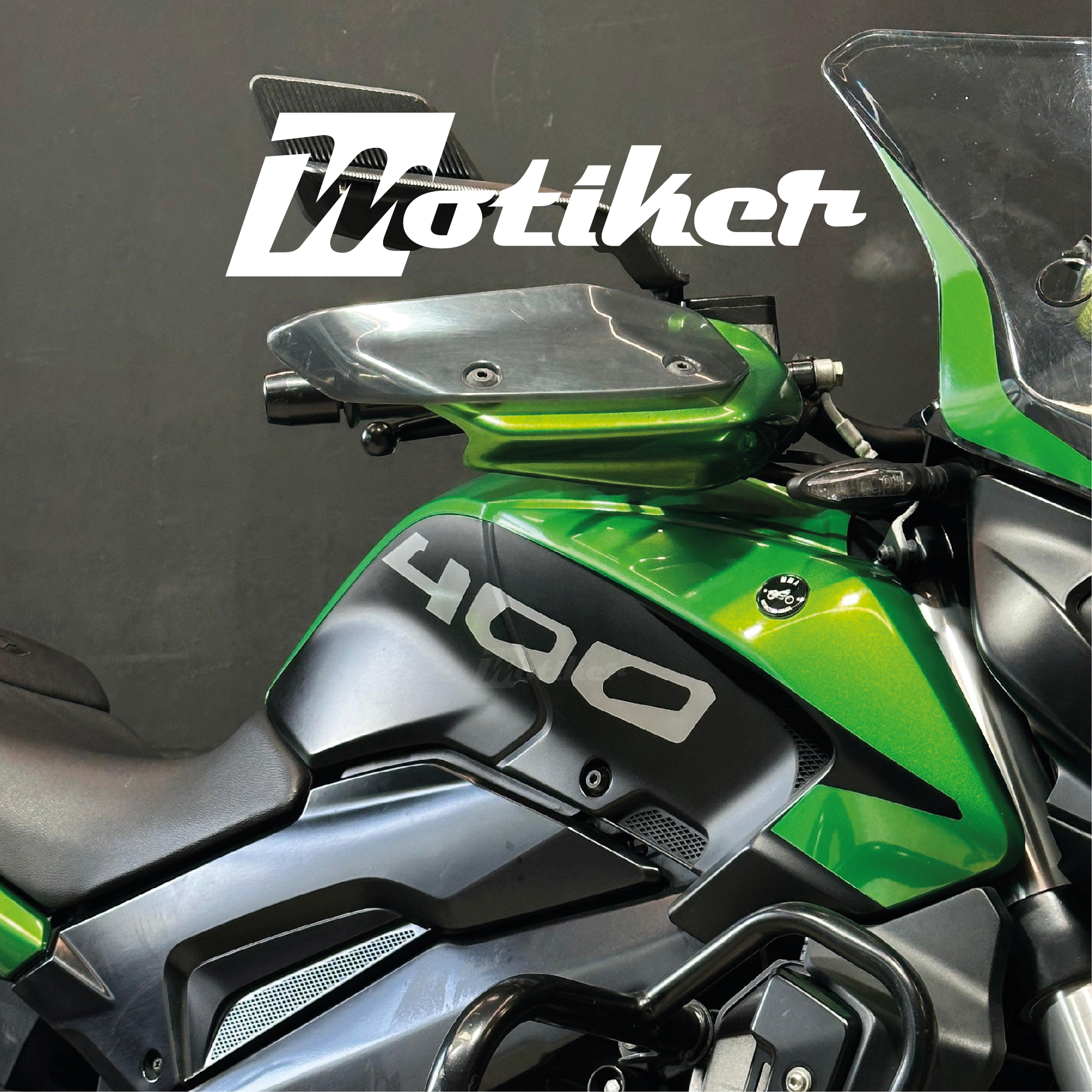 Motiker Bajaj Dominar Gri 400 Yazı Sticker Etiket Modeli