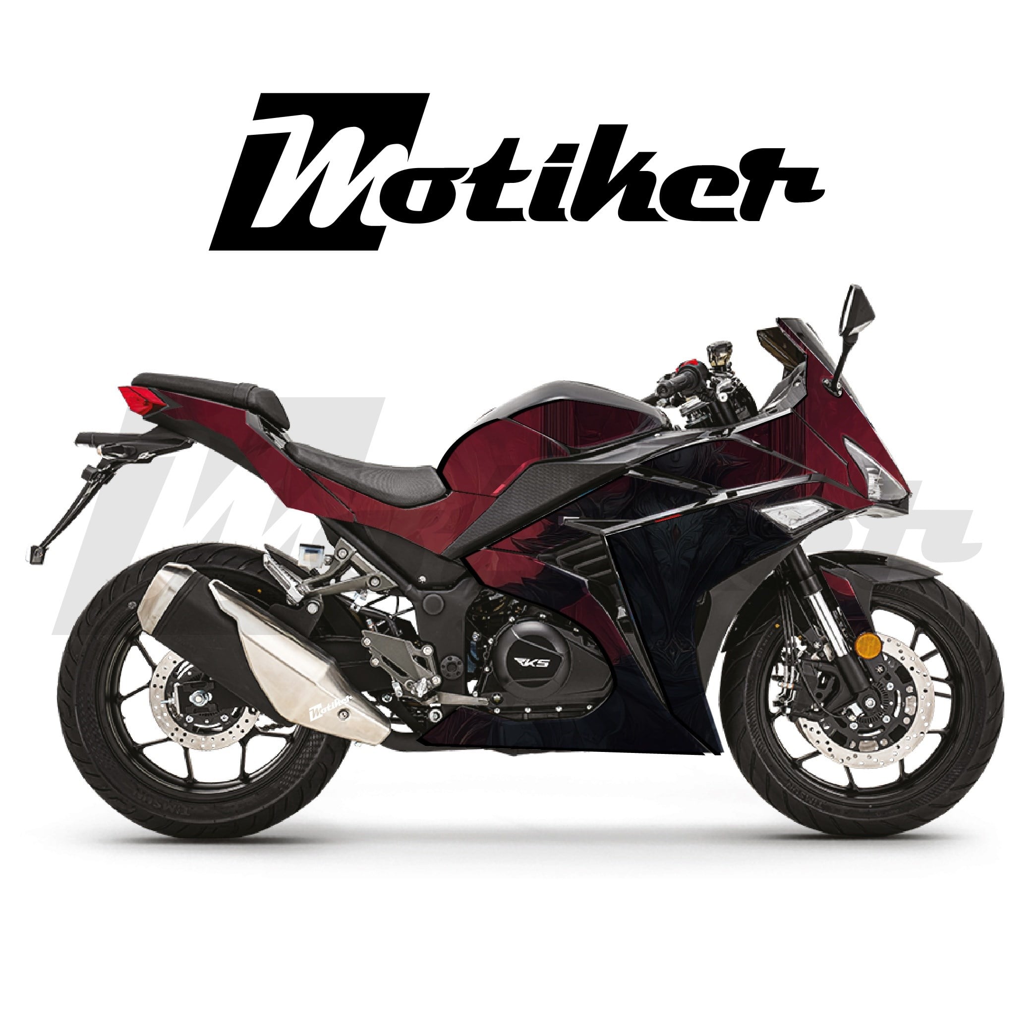 RKS R250 Parçalı Kaplama Sticker Etiket Modeli Karanlık Taht Desen 6 (MTK9367)