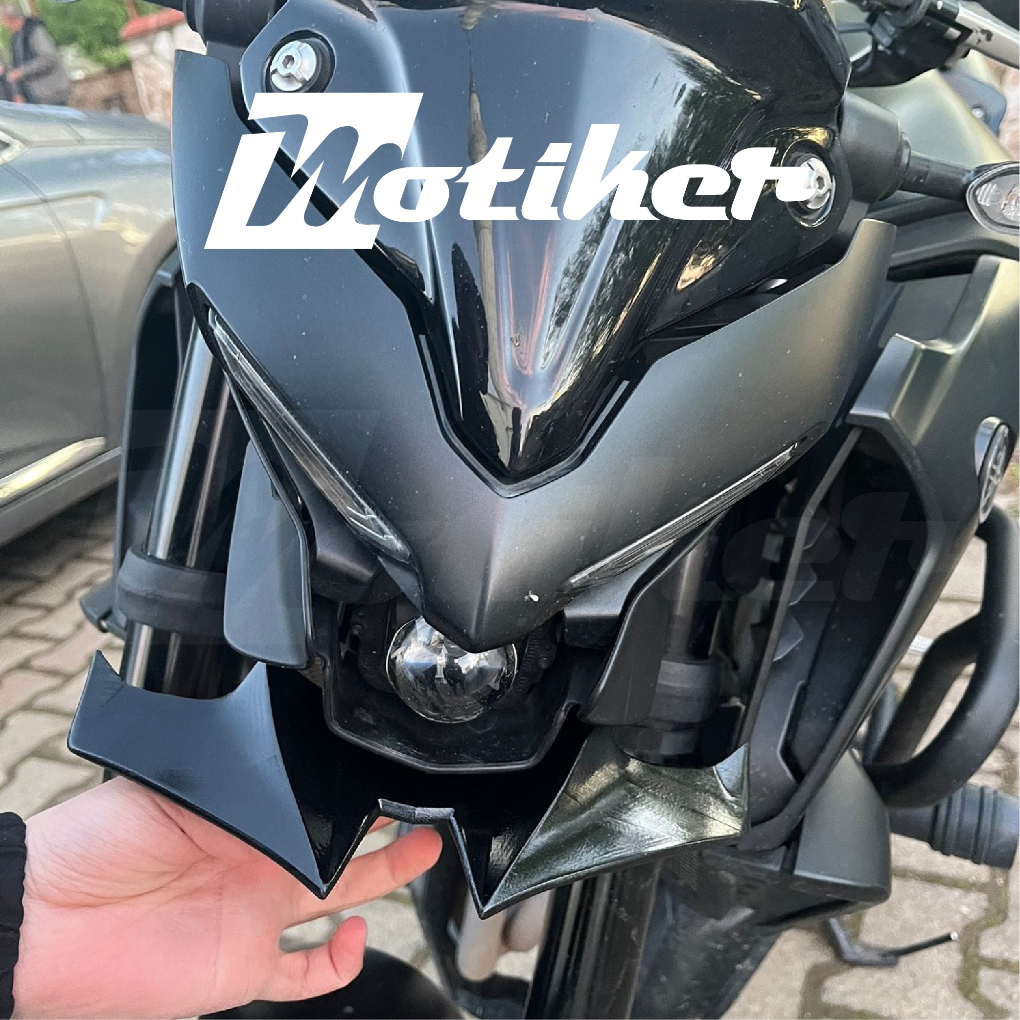 Yamaha MT-25 2019-2024 Far Altı Winglet 3D Aksesuar Model 2
