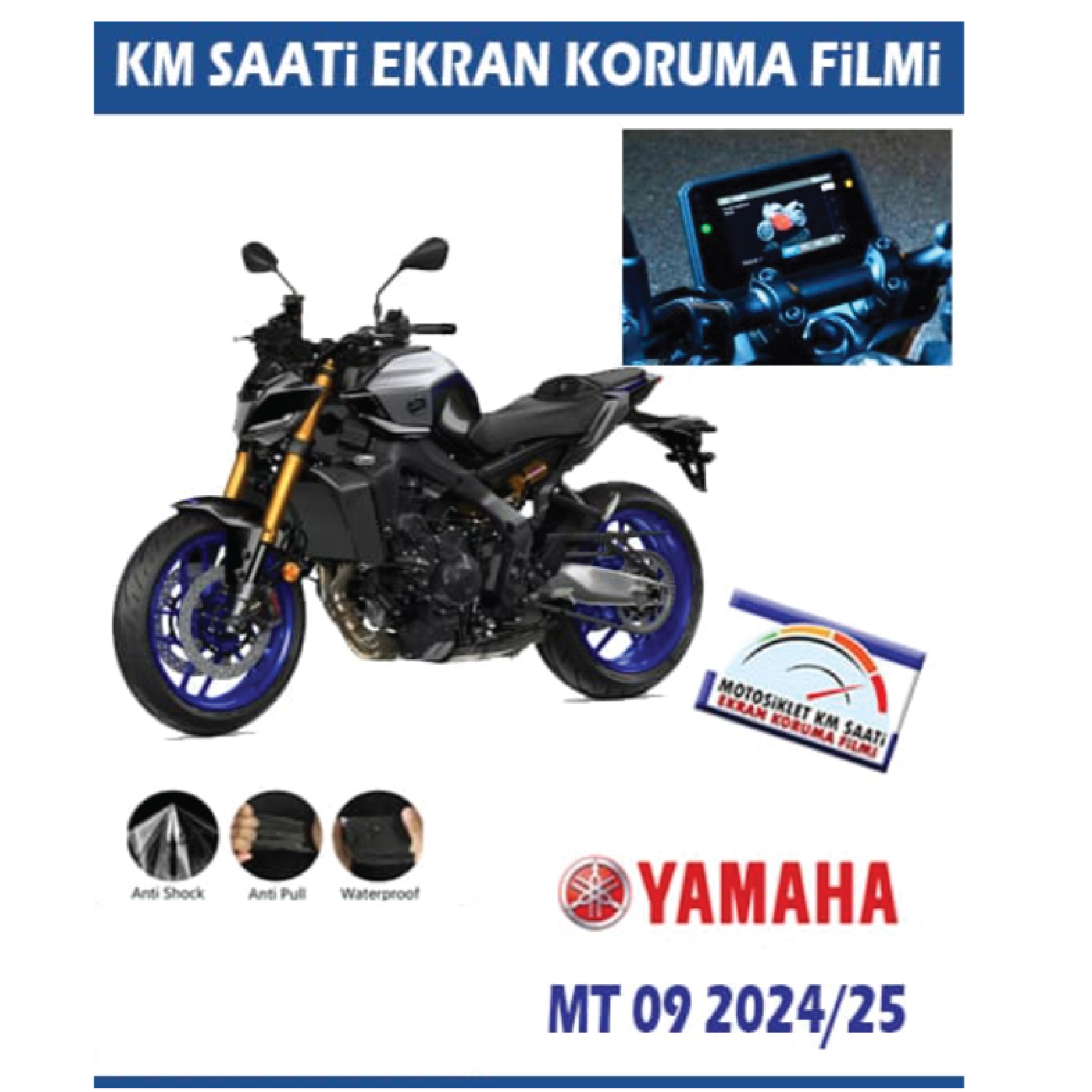 Yamaha MT-09 2024-2025 Model Ekran Koruma Filmi