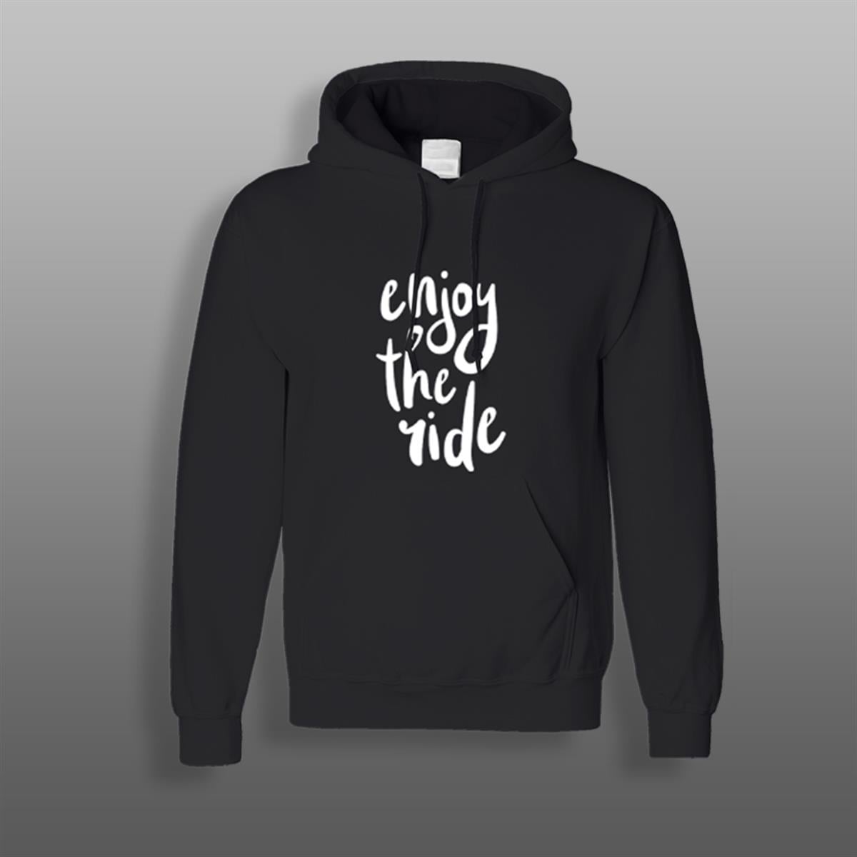 Enjoy The Ride Siyah Sweatshirt Modeli 