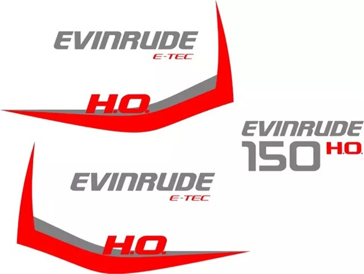 Evinrude 150 Hp Tekne Sticker Etiket Modeli
