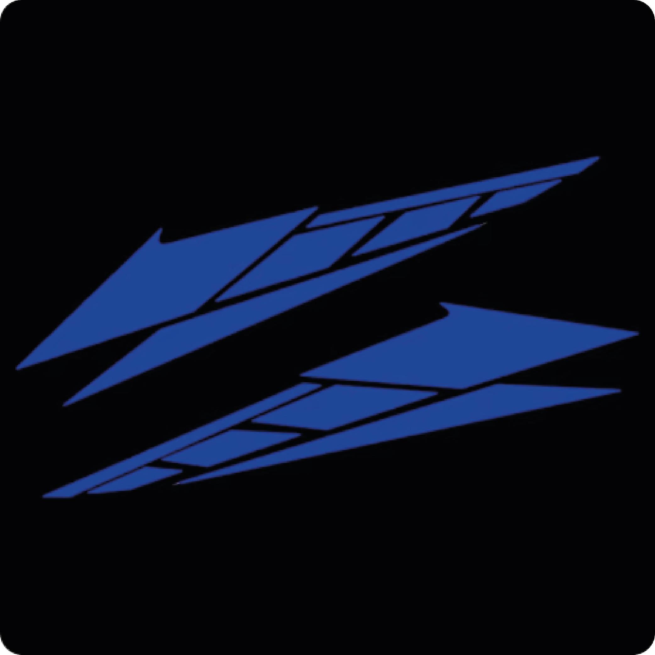 MotosikletEvrensel Motosiklet Kesikli Üçgen Sticker Etiket Modeli Lacivert