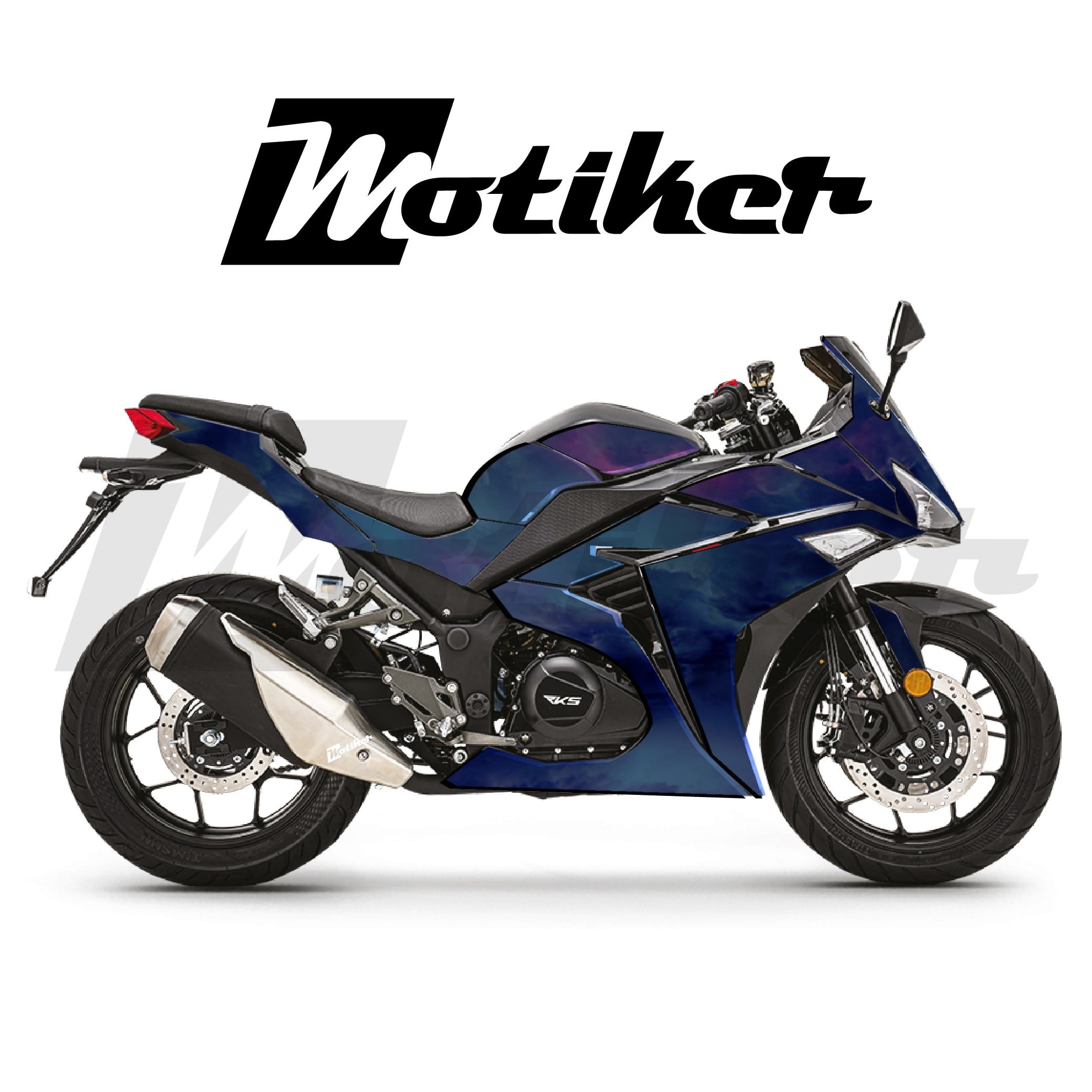 RKS R250 Parçalı Kaplama Sticker Etiket Modeli Bulutsu Desen 13 (MTK9374)