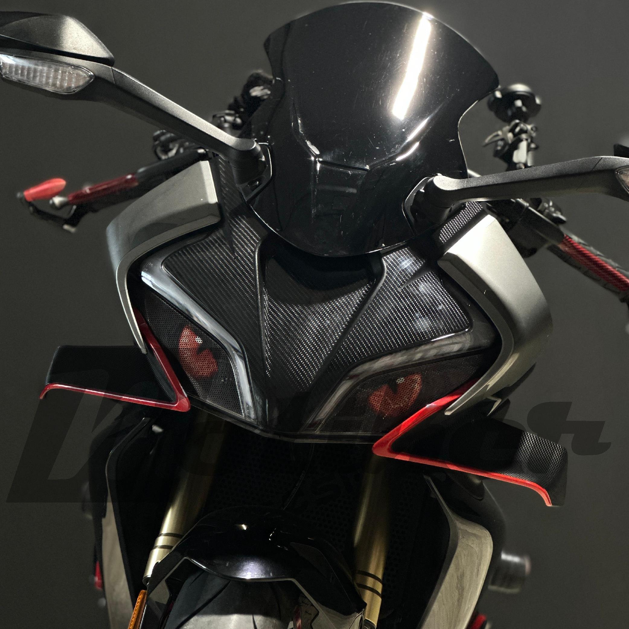 CF Moto 450SR Ön Kafa Karbon Sticker Etiket Modeli