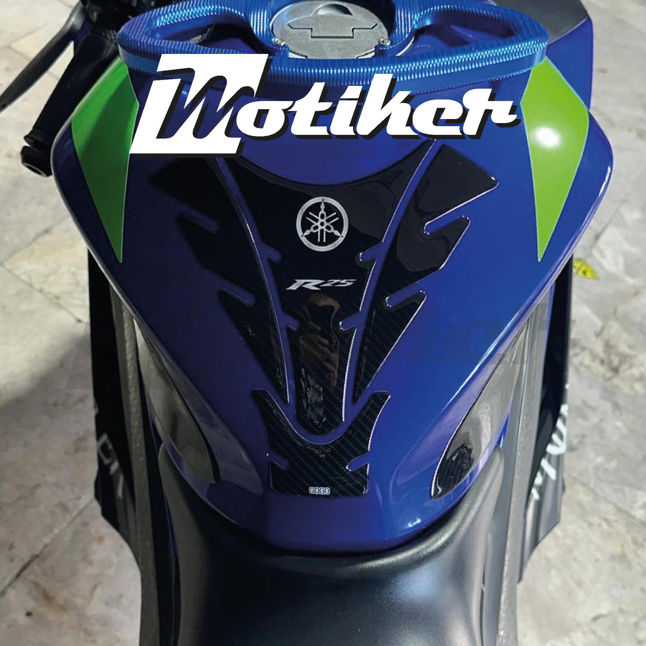 Yamaha YZF-R25 Tankpad 2019-2024 Karbon Damla Sticker Etiket Modeli