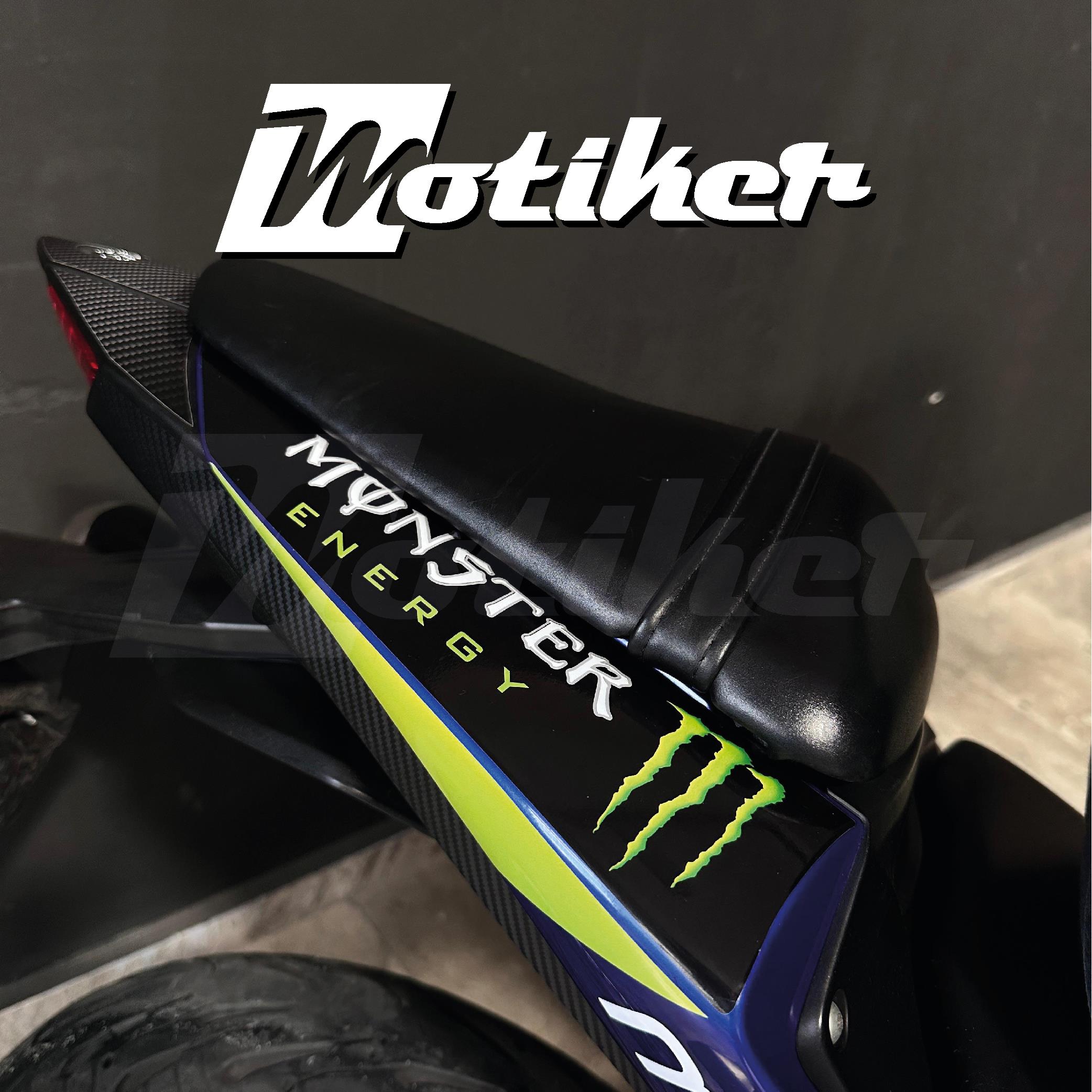 YAMAHA R25 Monster Baskılı Arka Kuyruk Üzeri Sticker Etiket Modeli 2 Adet