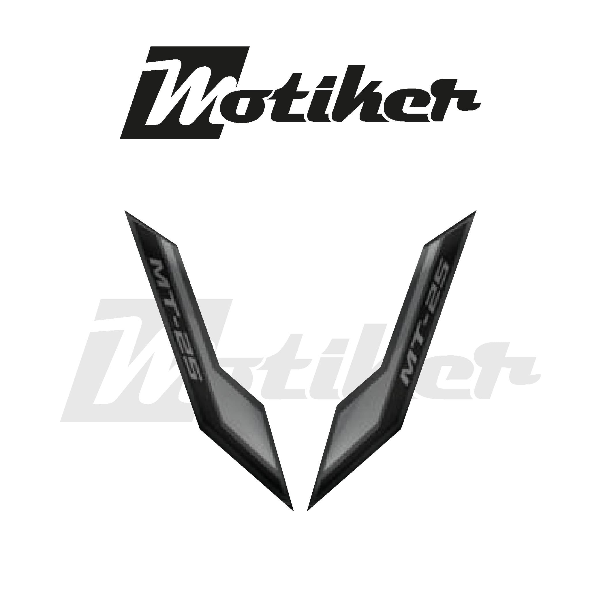 Yamaha MT-25 2025 Siyah Yan Grenaj Sticker Sağ Sol Çift