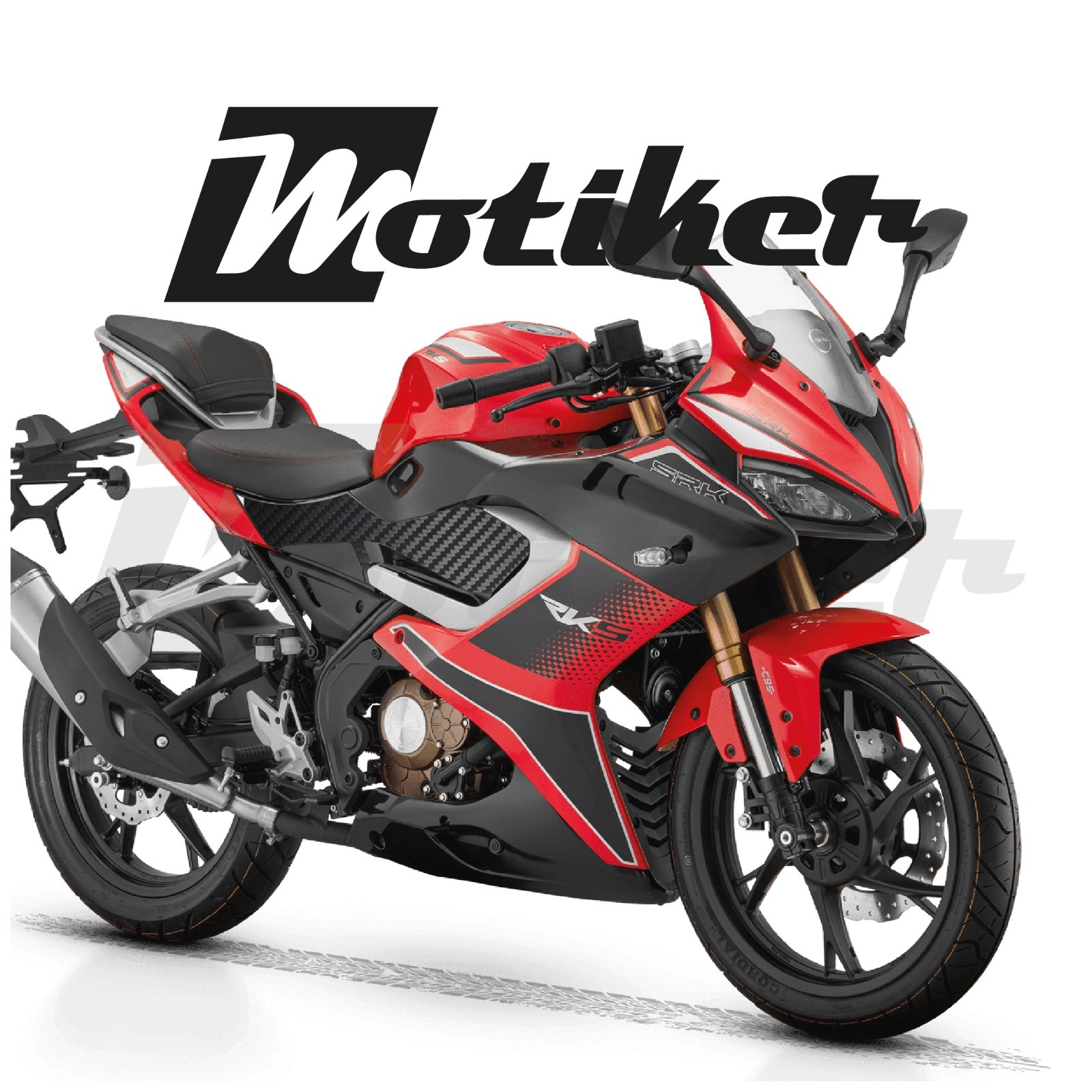 RKS SRK 125R Orta Şase Karbon Detay Tasarımı Sticker Etiket Modeli