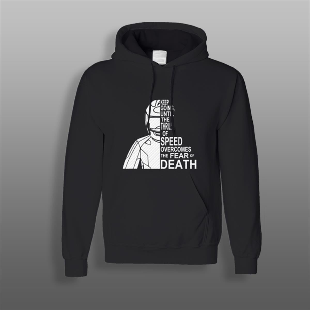 Fear Death Siyah Sweatshirt Modeli 
