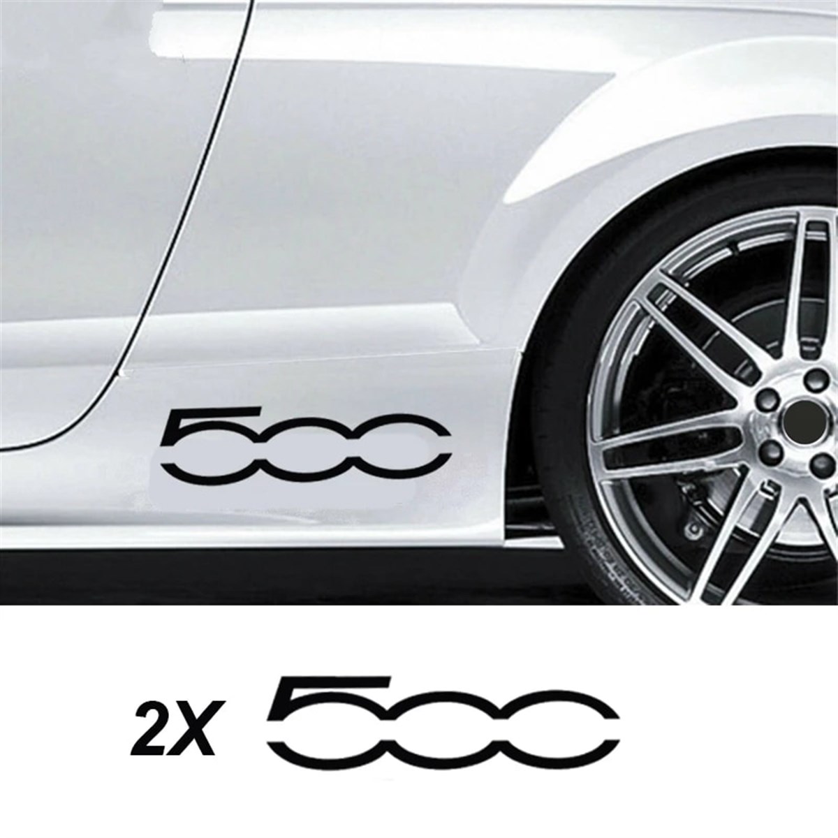 Fiat 500 Yan Kapı Altı Sticker Etiket 
