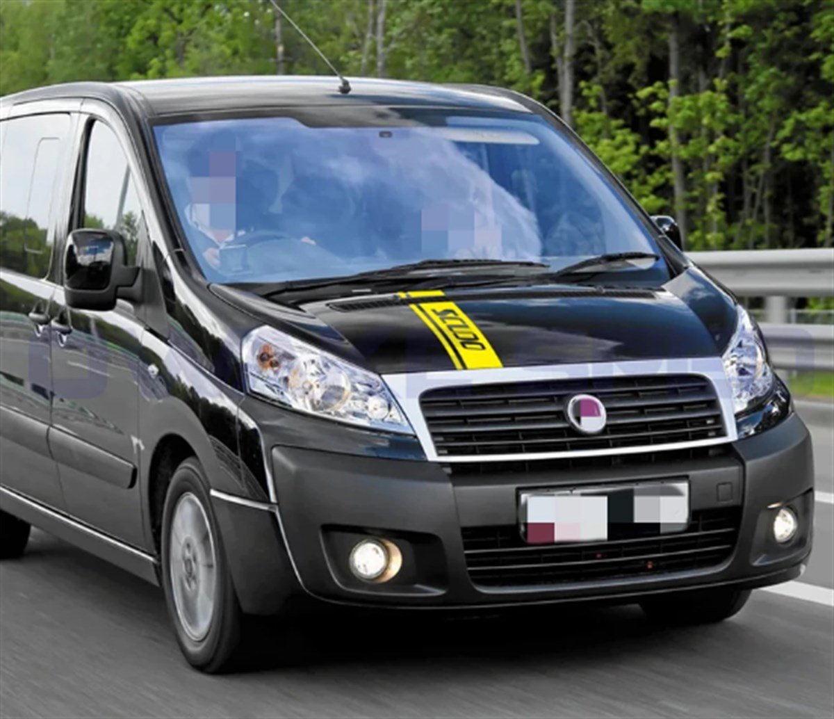 Fiat Scudo Ön Kaput Şerit Sticker Etiket Modeli