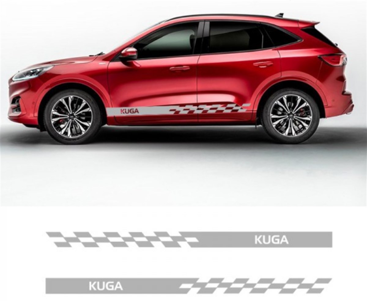 Ford Kuga Yan Kapı Şerit Sticker Etiket Modeli