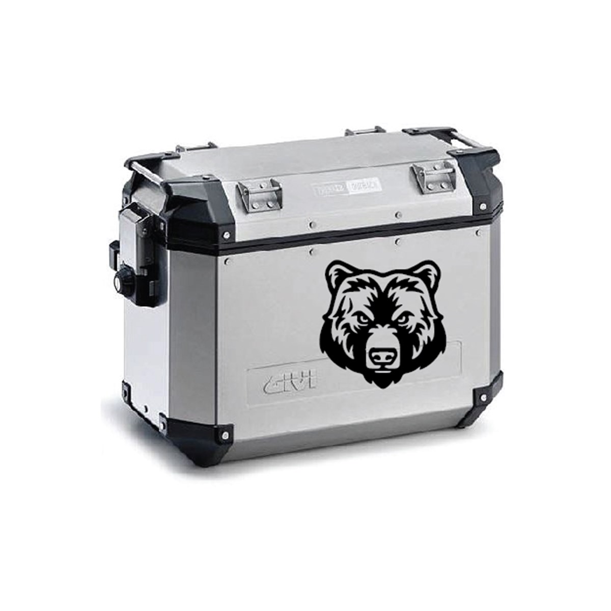 Givi Çanta Ayı Desenli Sticker Etiket Modeli - 4