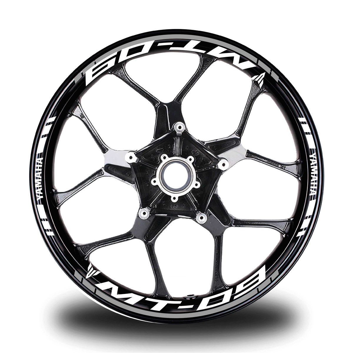 Gri Yamaha MT 09 Takım Jant Sticker Etiket