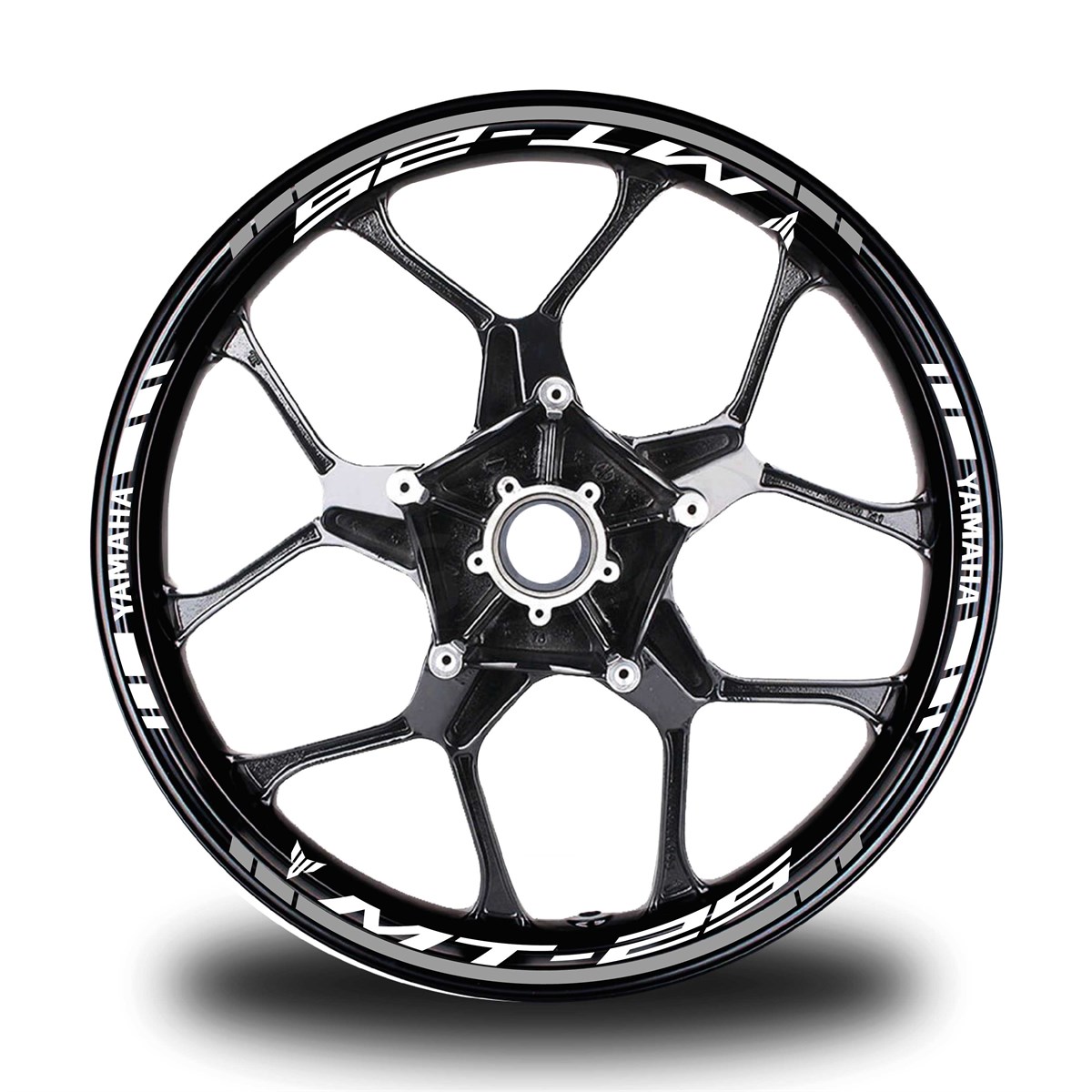 Gri Yamaha MT R25 Takım Jant Sticker Etiket