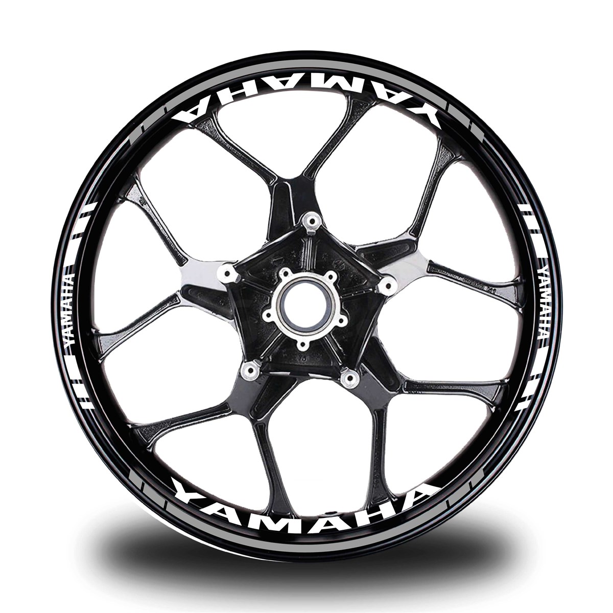 Gri Yamaha Takım Jant Sticker Etiket