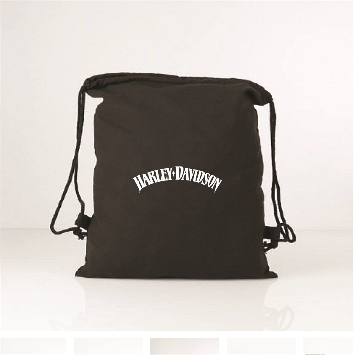 Harley Davidson Logo Ve Yazı Baskılı Bez Çanta