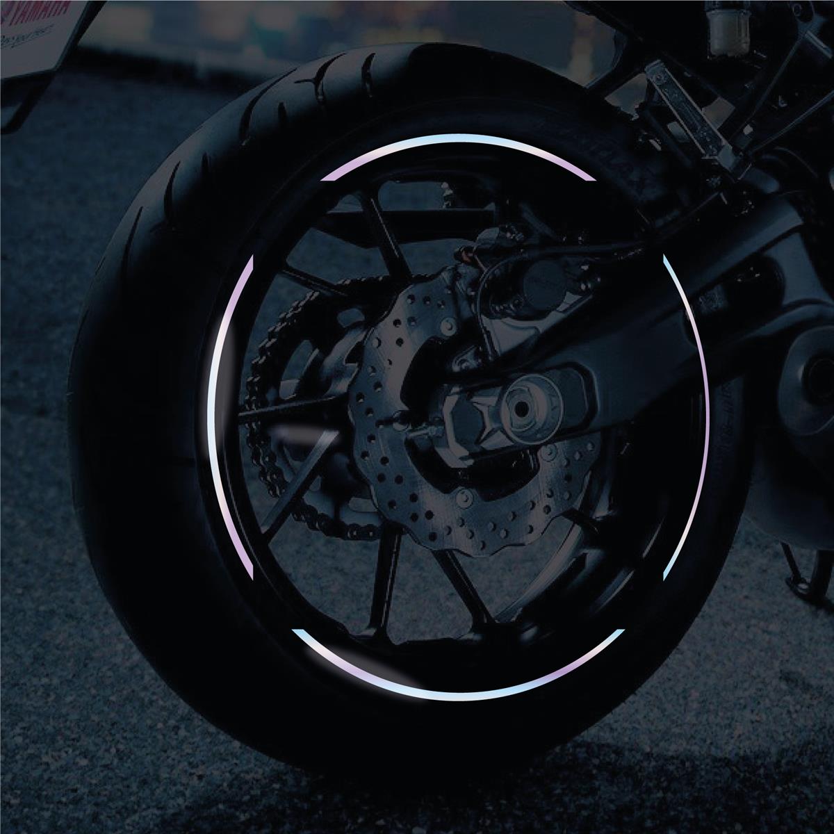 Hologram Dörtlü Jant Sticker Etiket Modeli