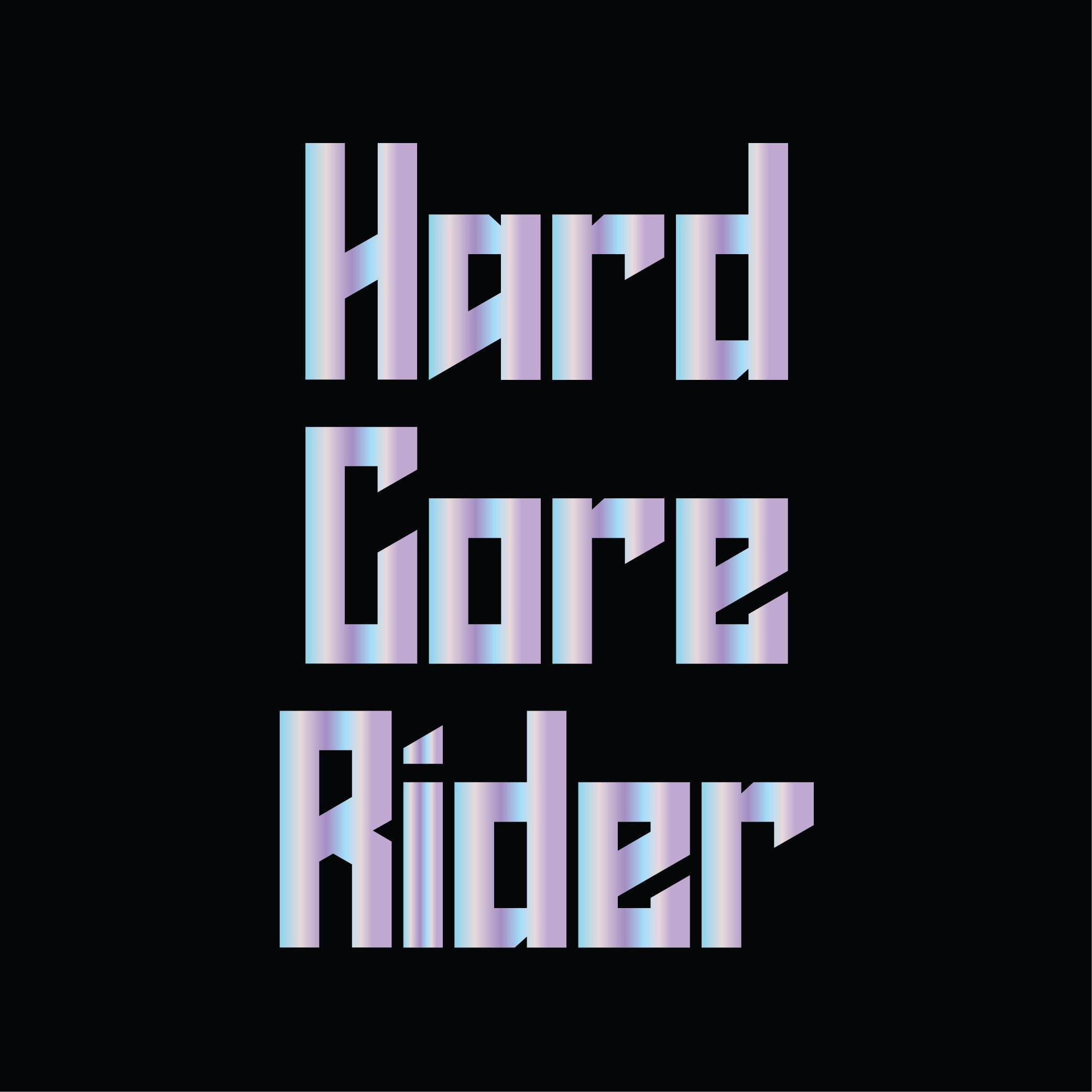 MARKALARHologram Motosiklet Hard Core Rider Sticker Etiket Modeli