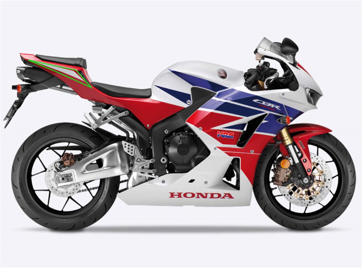 HONDA 600 RR Sol Arka Kuyruk Grenaj Sticker Etiket Modeli