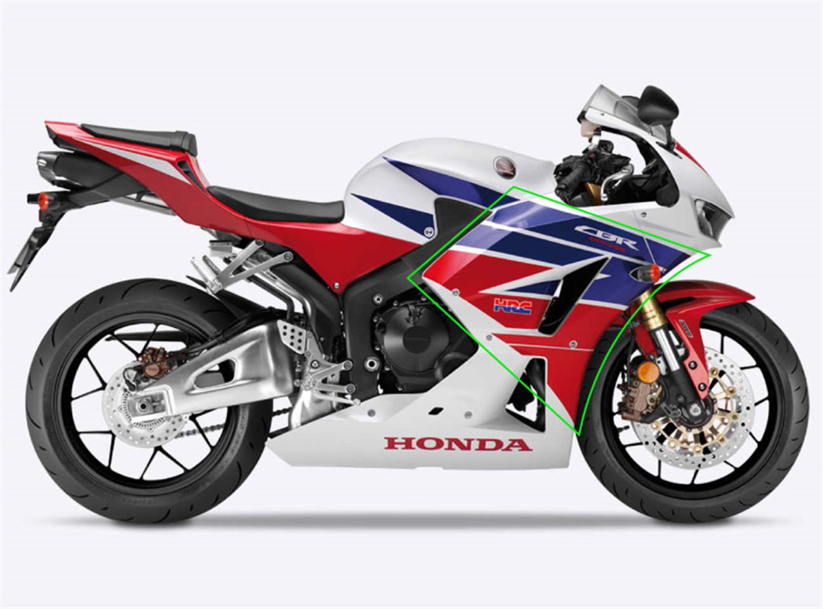 HONDA 600 RR Sol Yan Grenaj Sticker Etiket Modeli